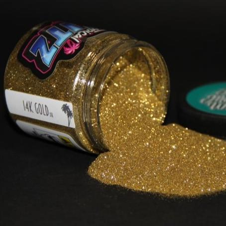 14K Gold Metal Flake