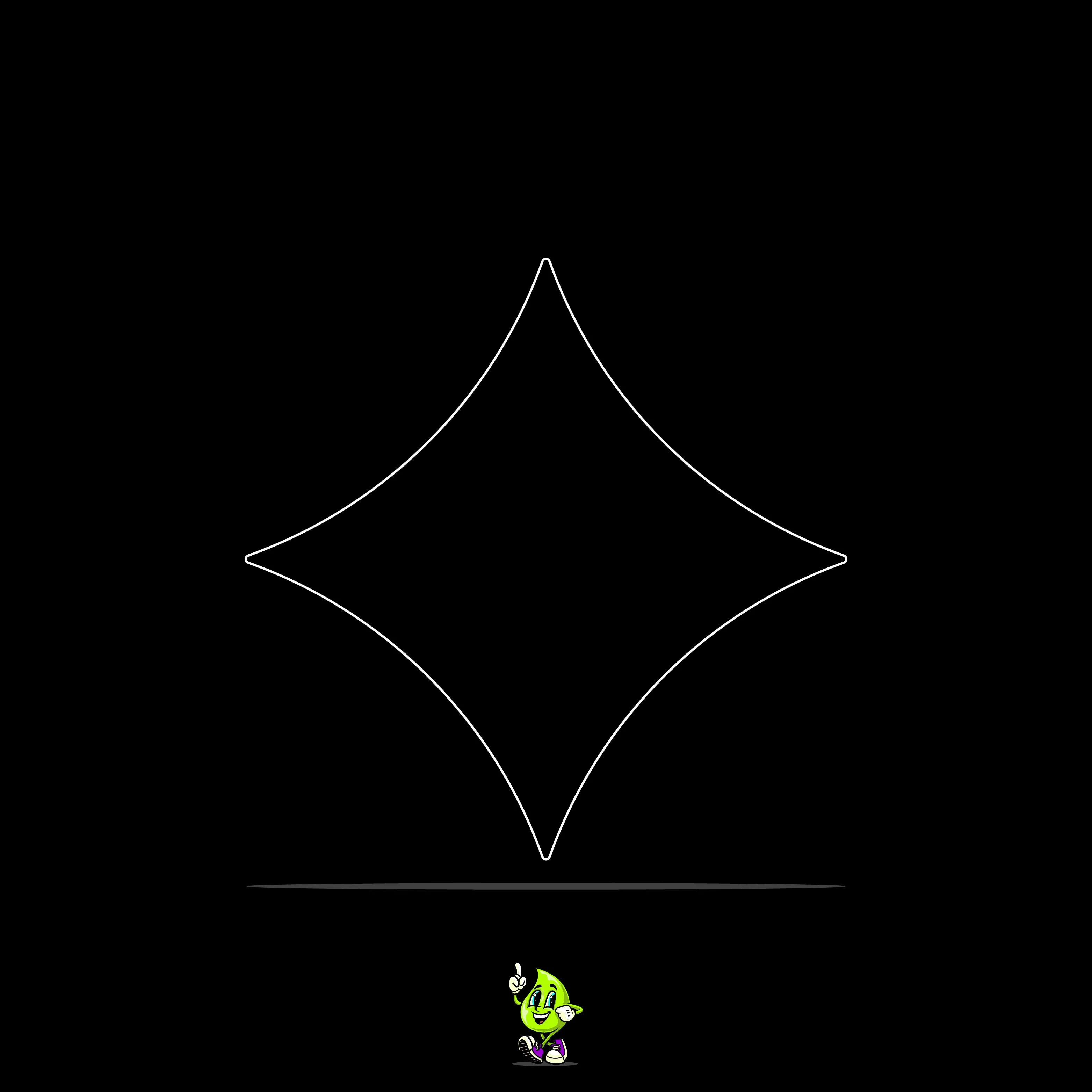 Blank 4 Point Star - Image 3