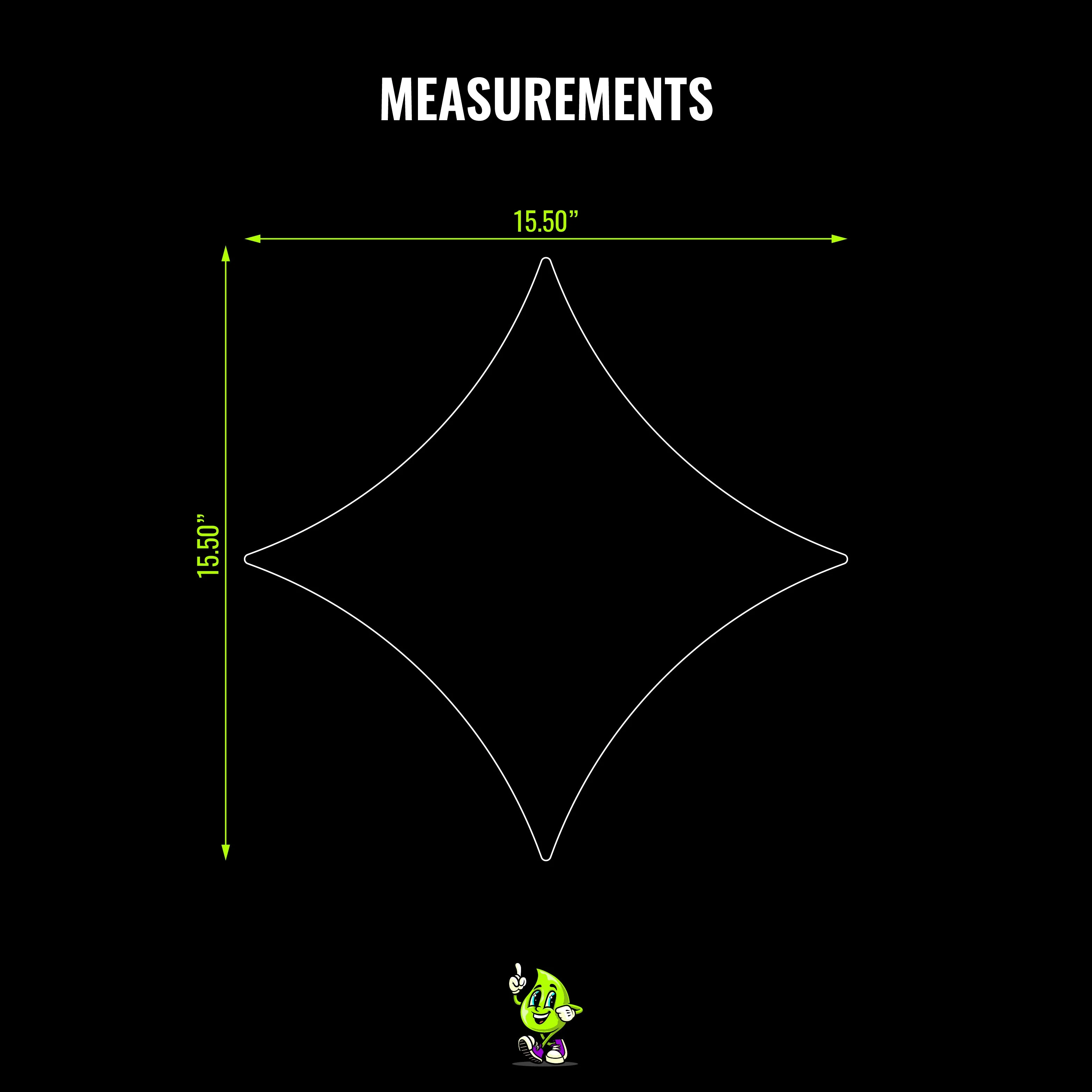 Blank 4 Point Star - Image 4