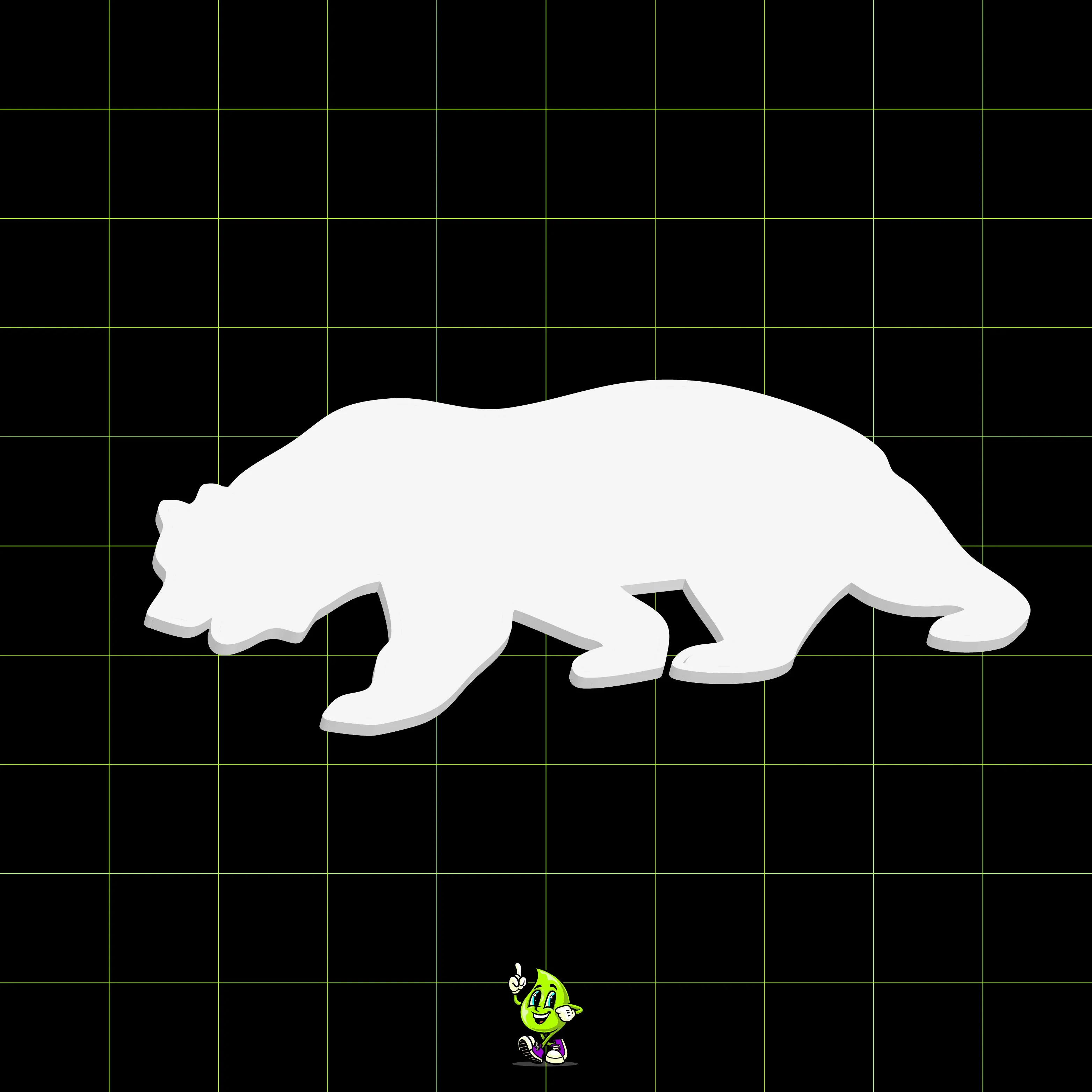 Blank California Grizzly Bear - Image 5