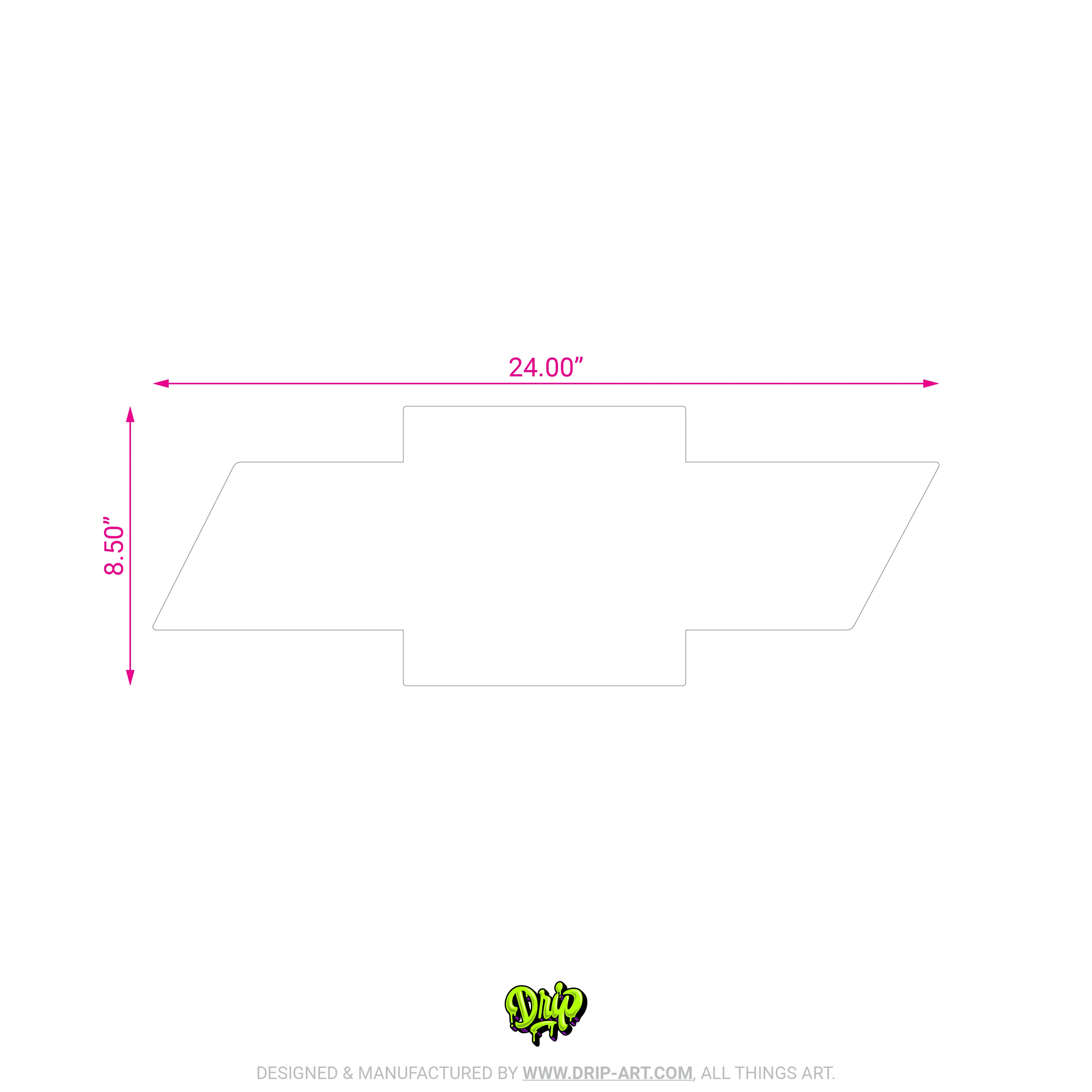 Blank Chevrolet Bowtie - Image 2
