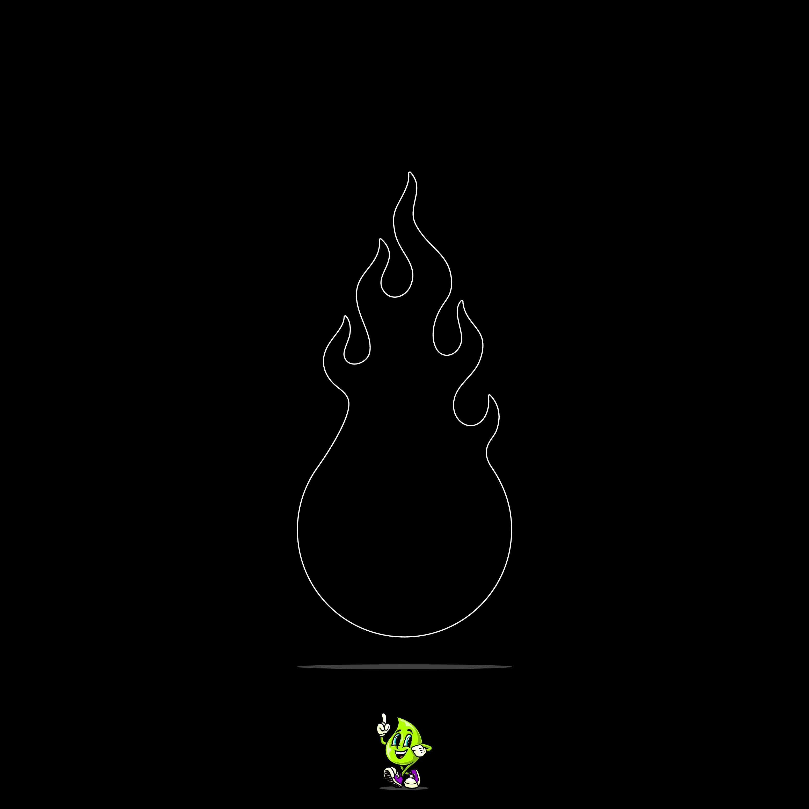Blank Flaming Eyeball - Image 3