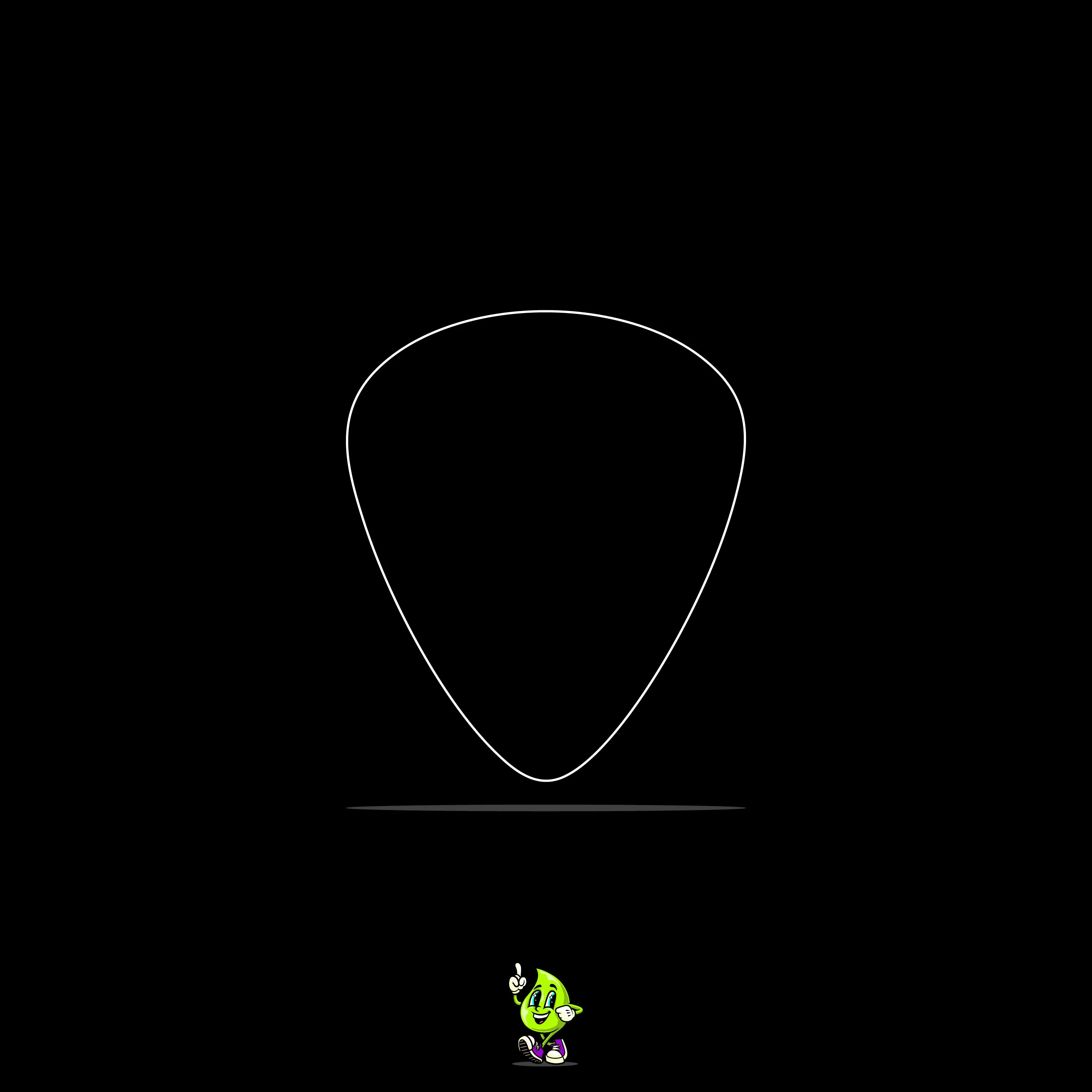 Blank Guitar Pick - Image 3
