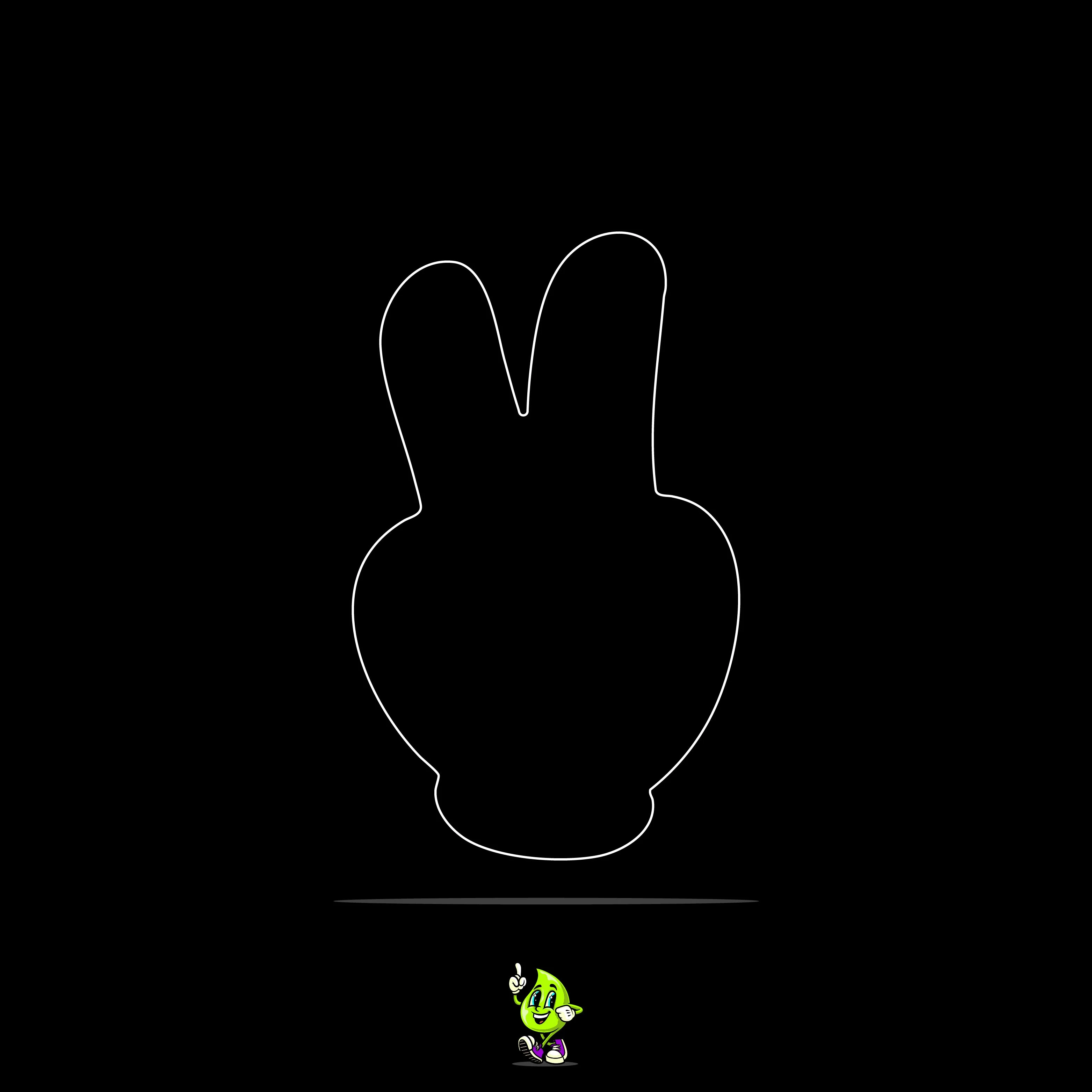 Blank Peace Fingers - Image 3