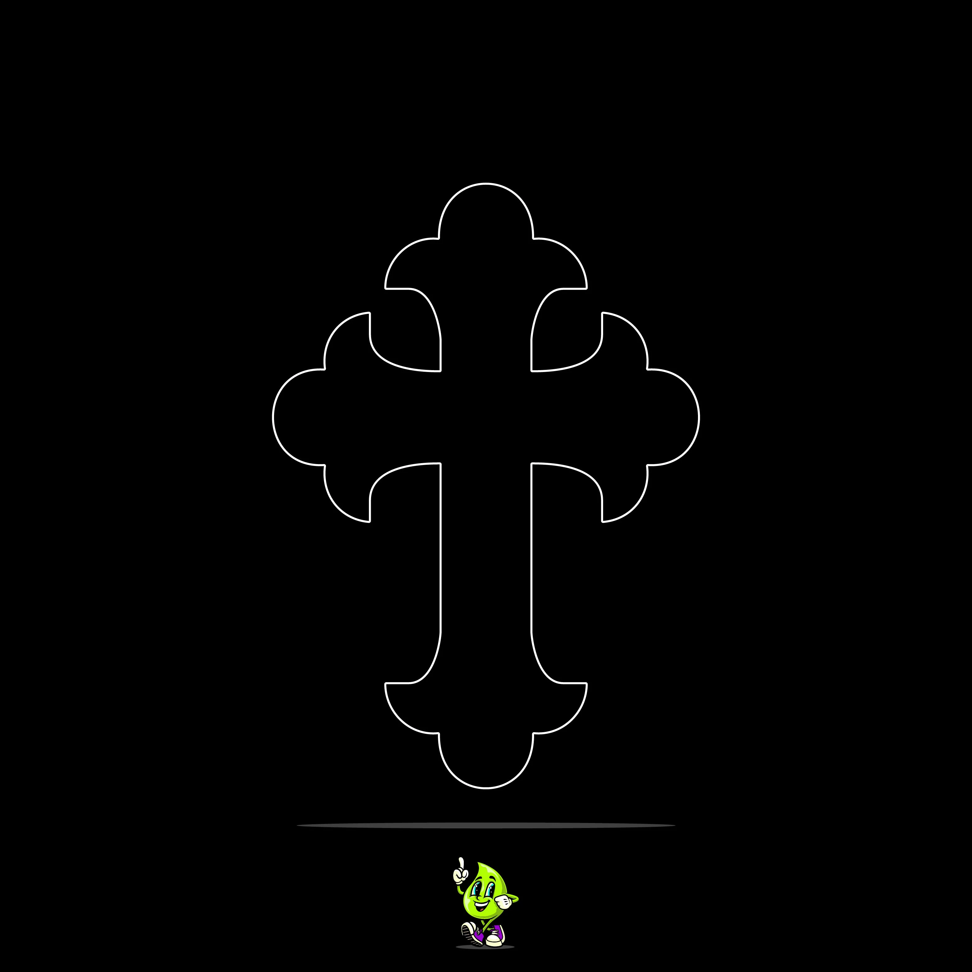 Blank Scallop Cross - Image 3