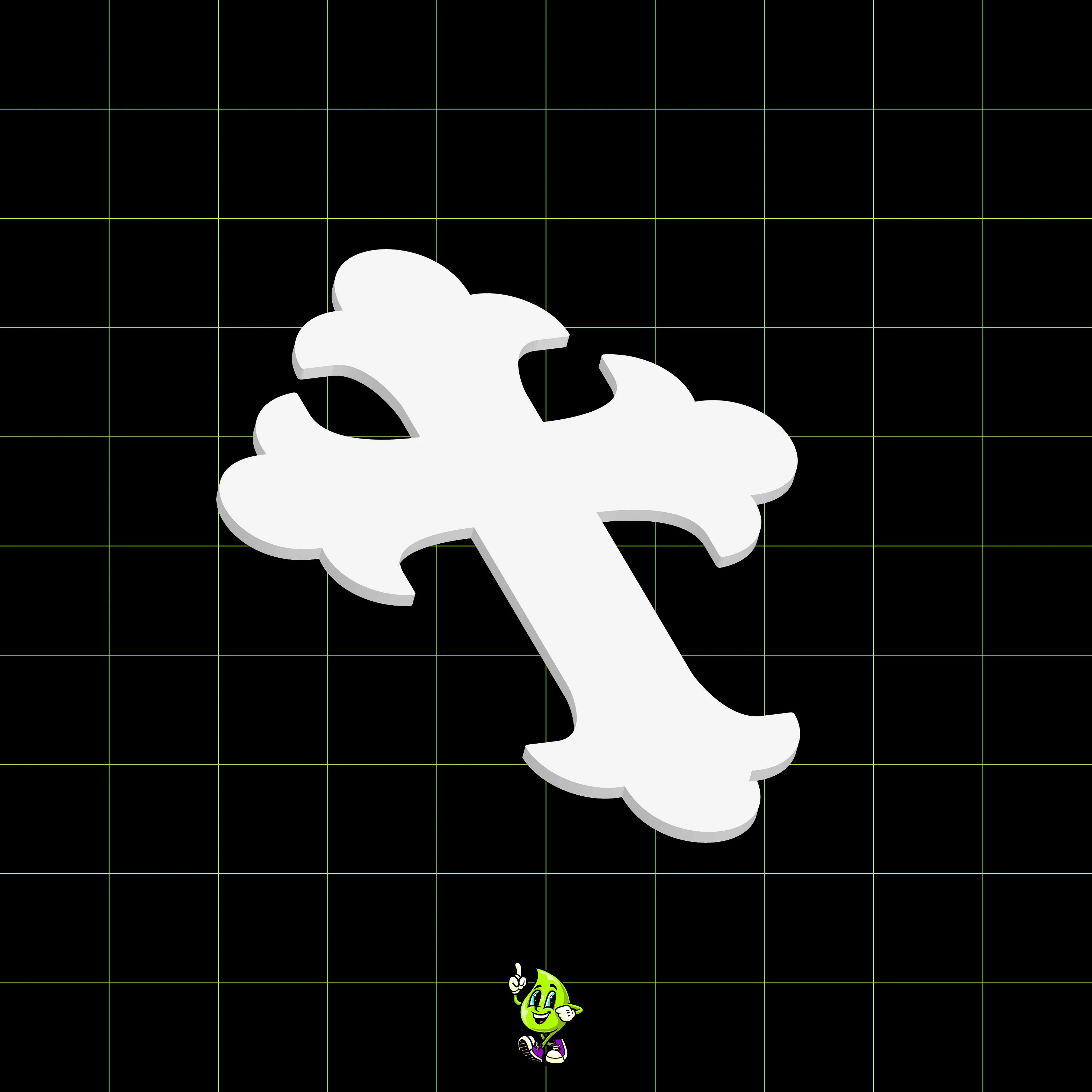 Blank Scallop Cross - Image 5