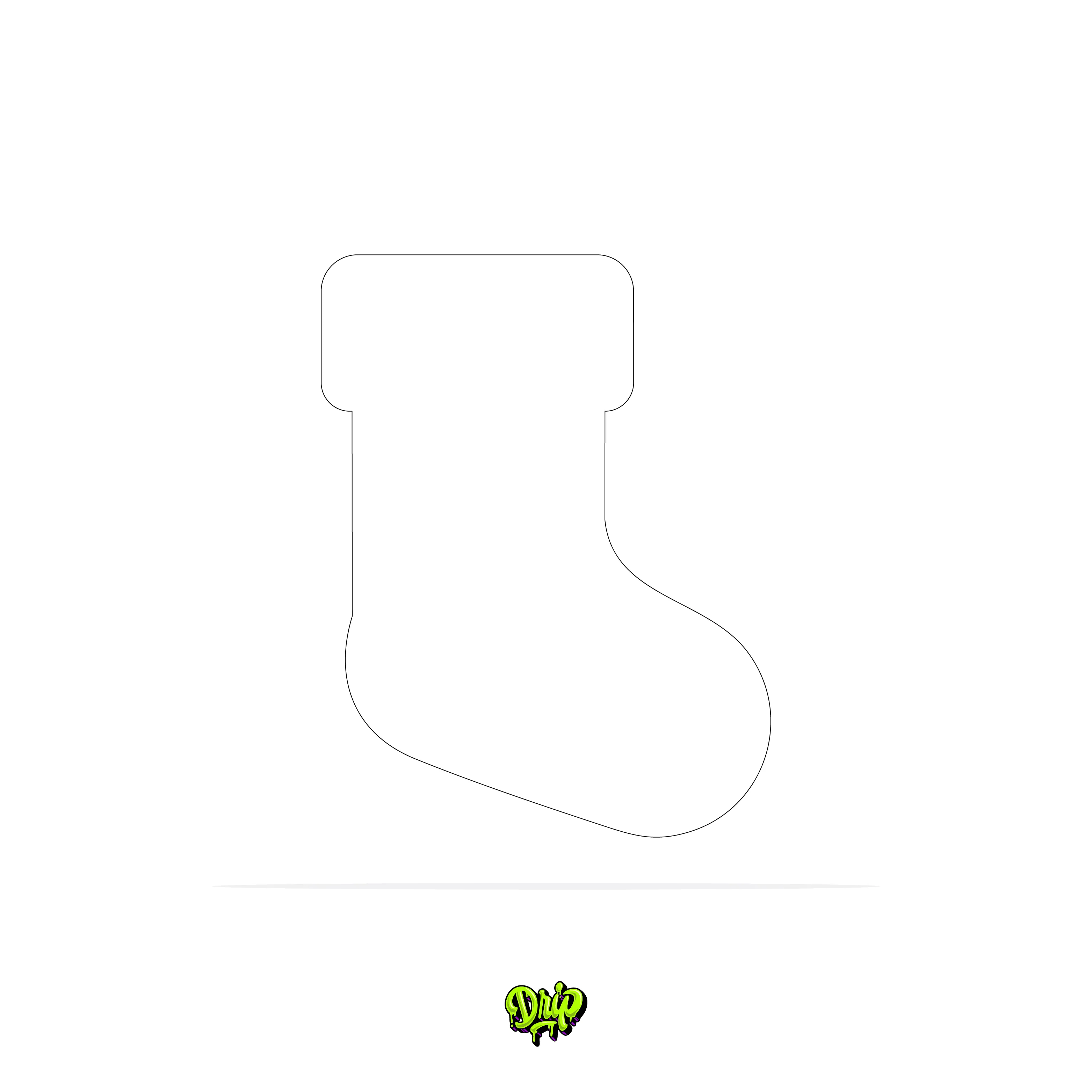 Blank Christmas Stocking - Image 2