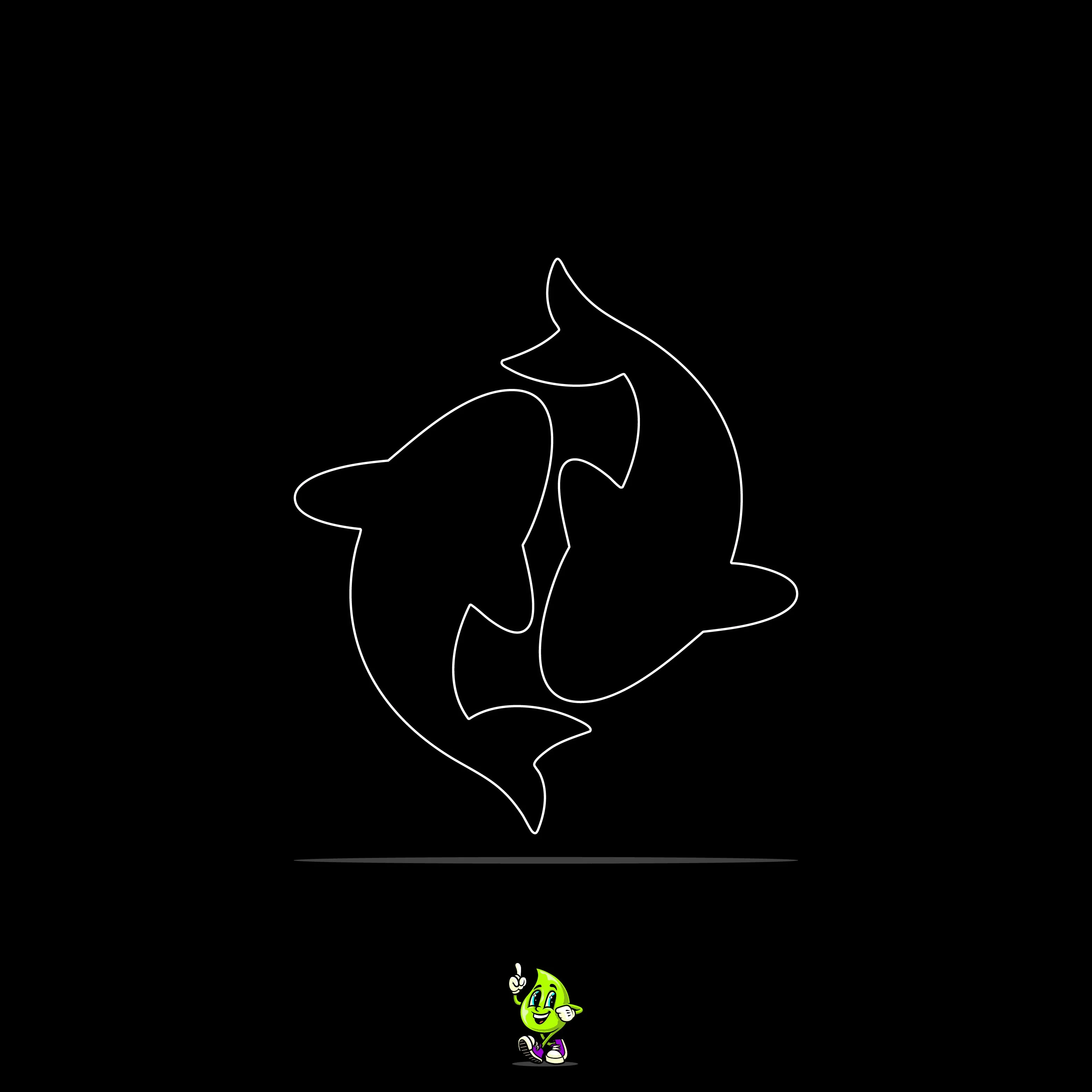 Blank Yin Yang Koi Fish Set of 2 - Image 3