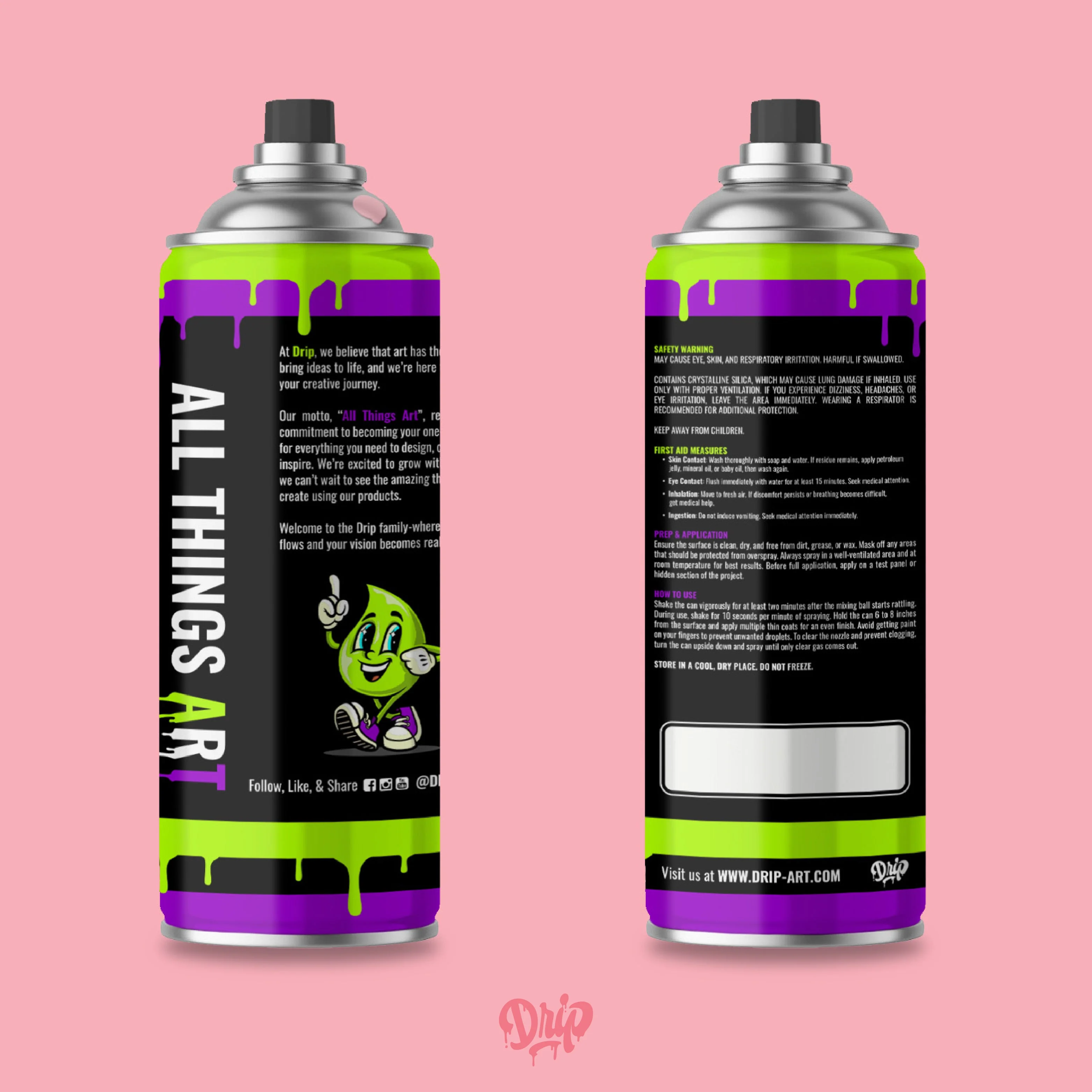 Bubblegum Spray Can (12oz) by Drip® - Image 4