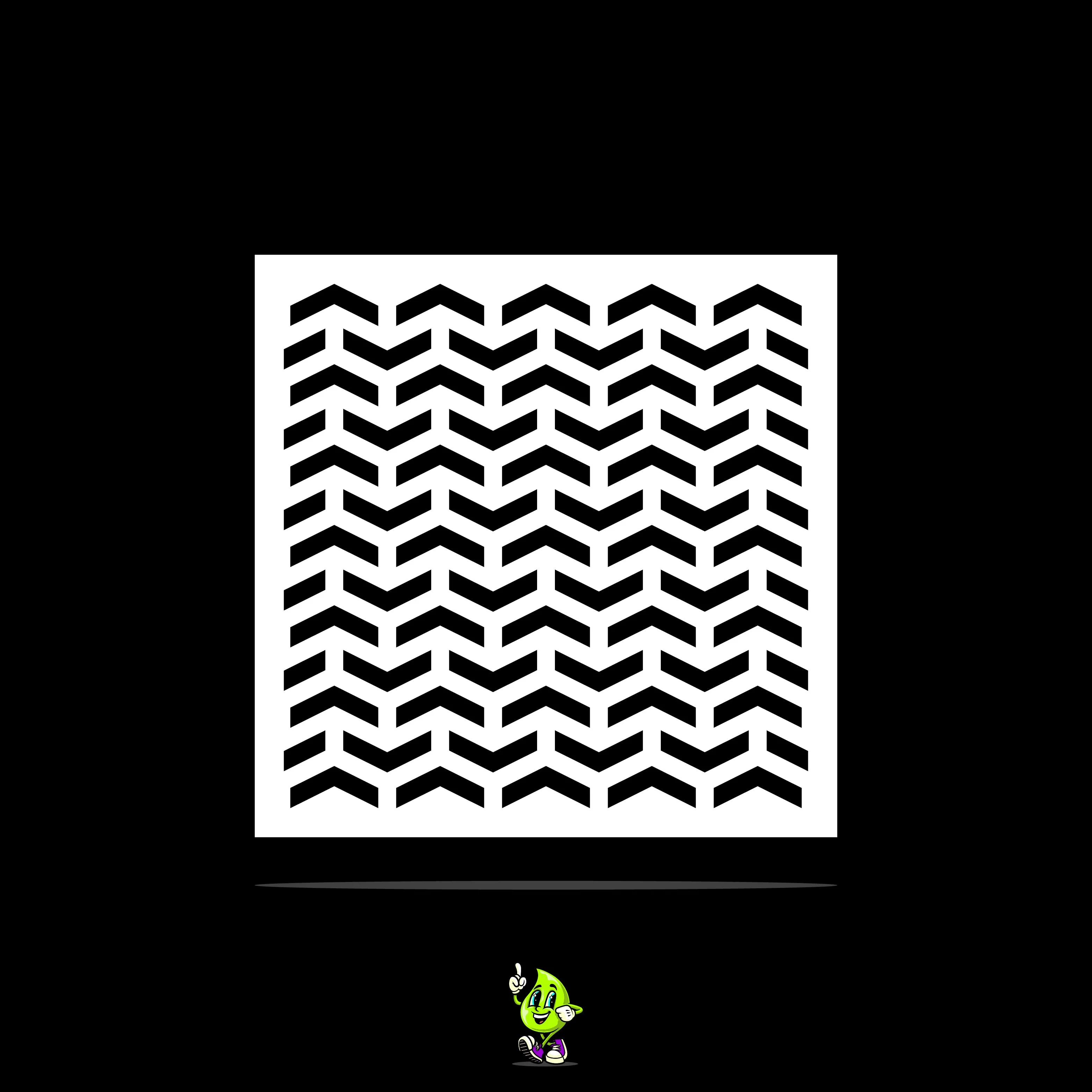 Chevron Vinyl Stencil Pack – Set of 4