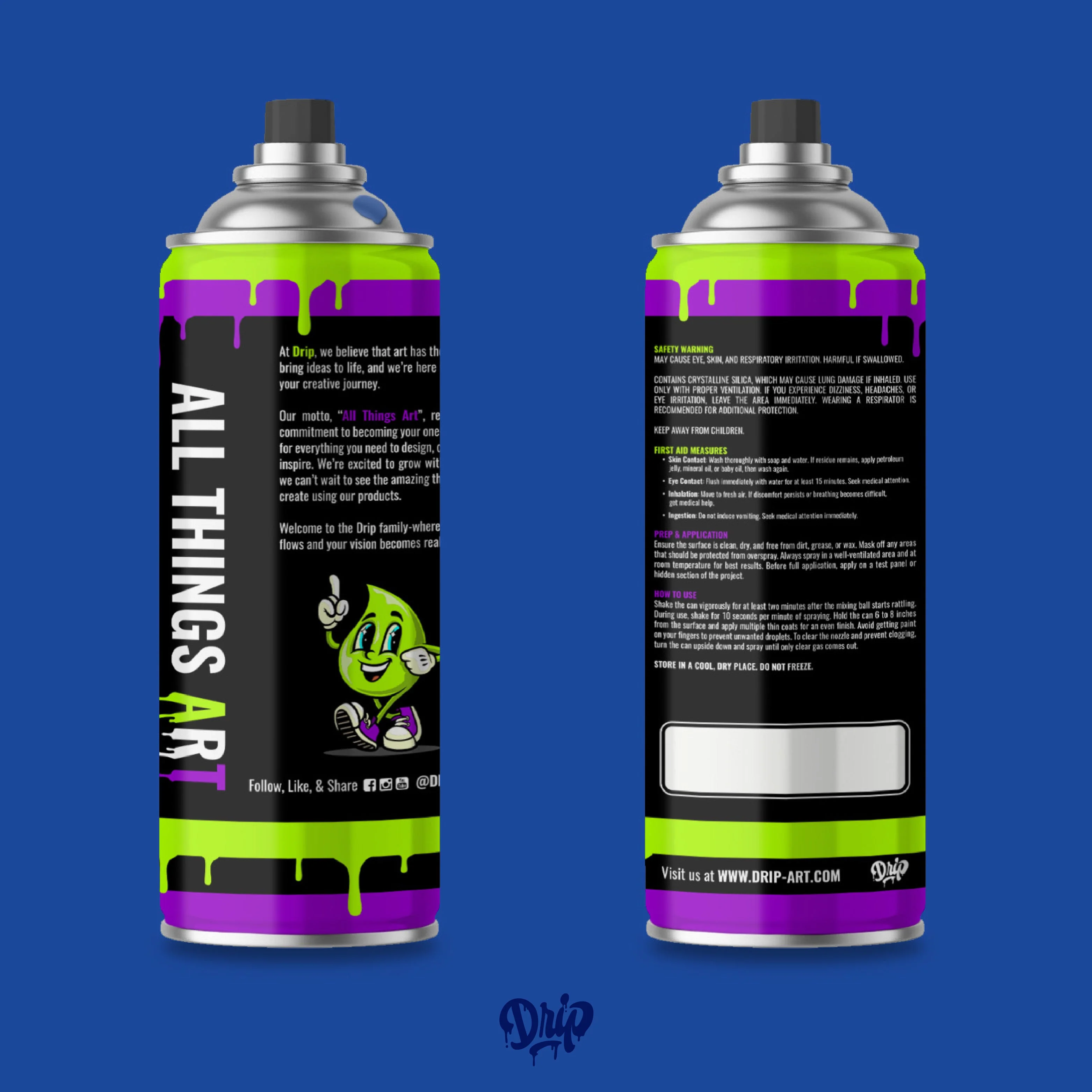 Cobalt Spray Can (12oz) by Drip® - Image 4