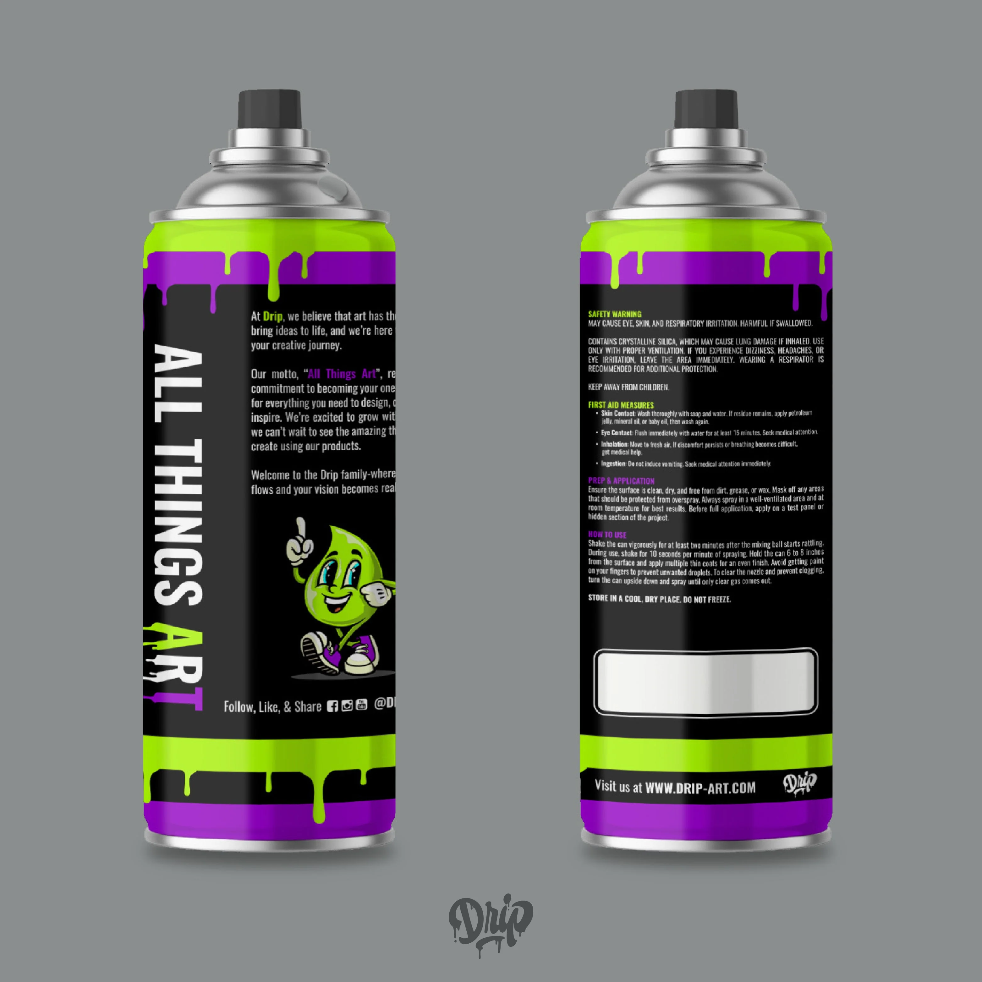 Concrete Spray Can (12oz) by Drip® - Image 4