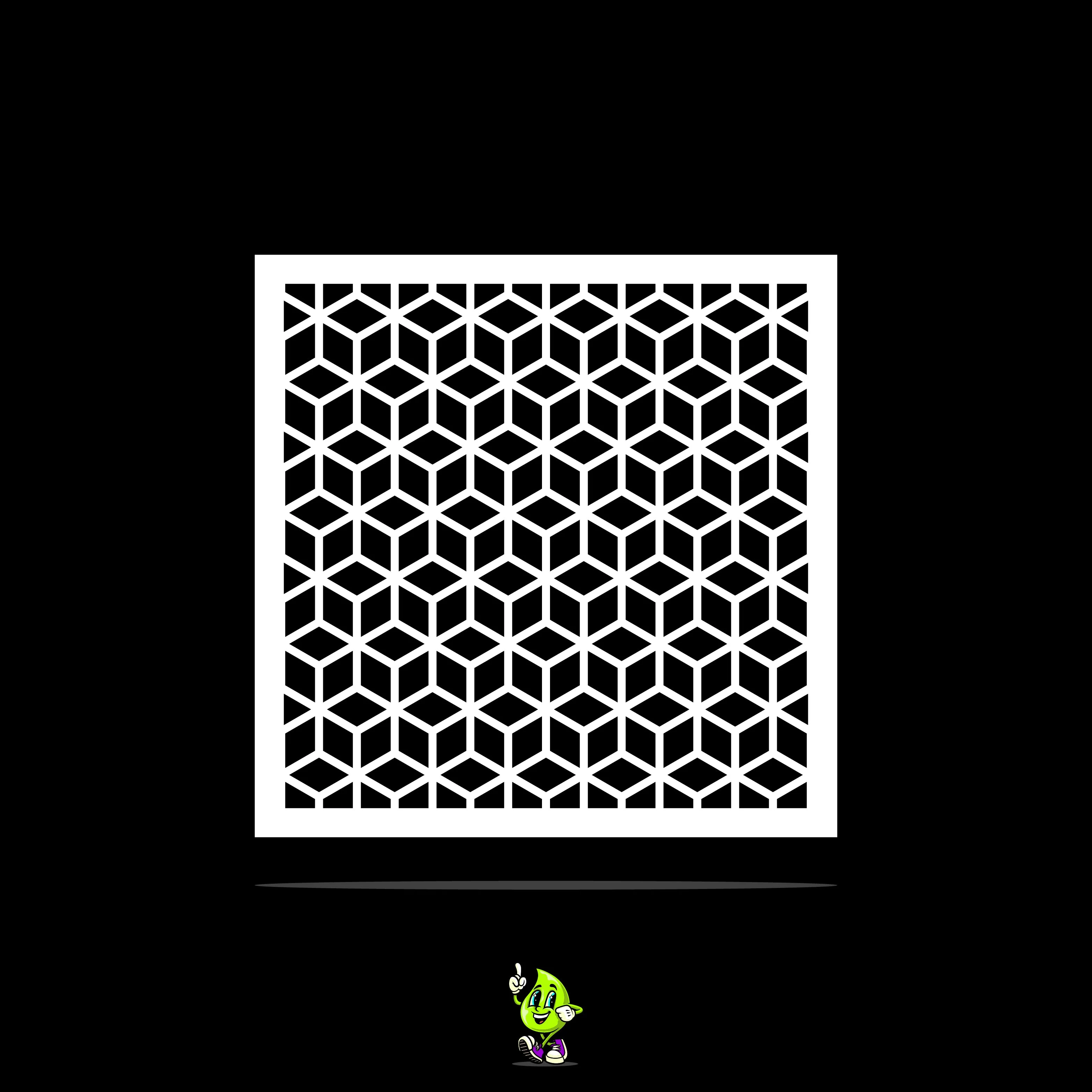 Cube Vinyl Stencil Pack – Set of 4
