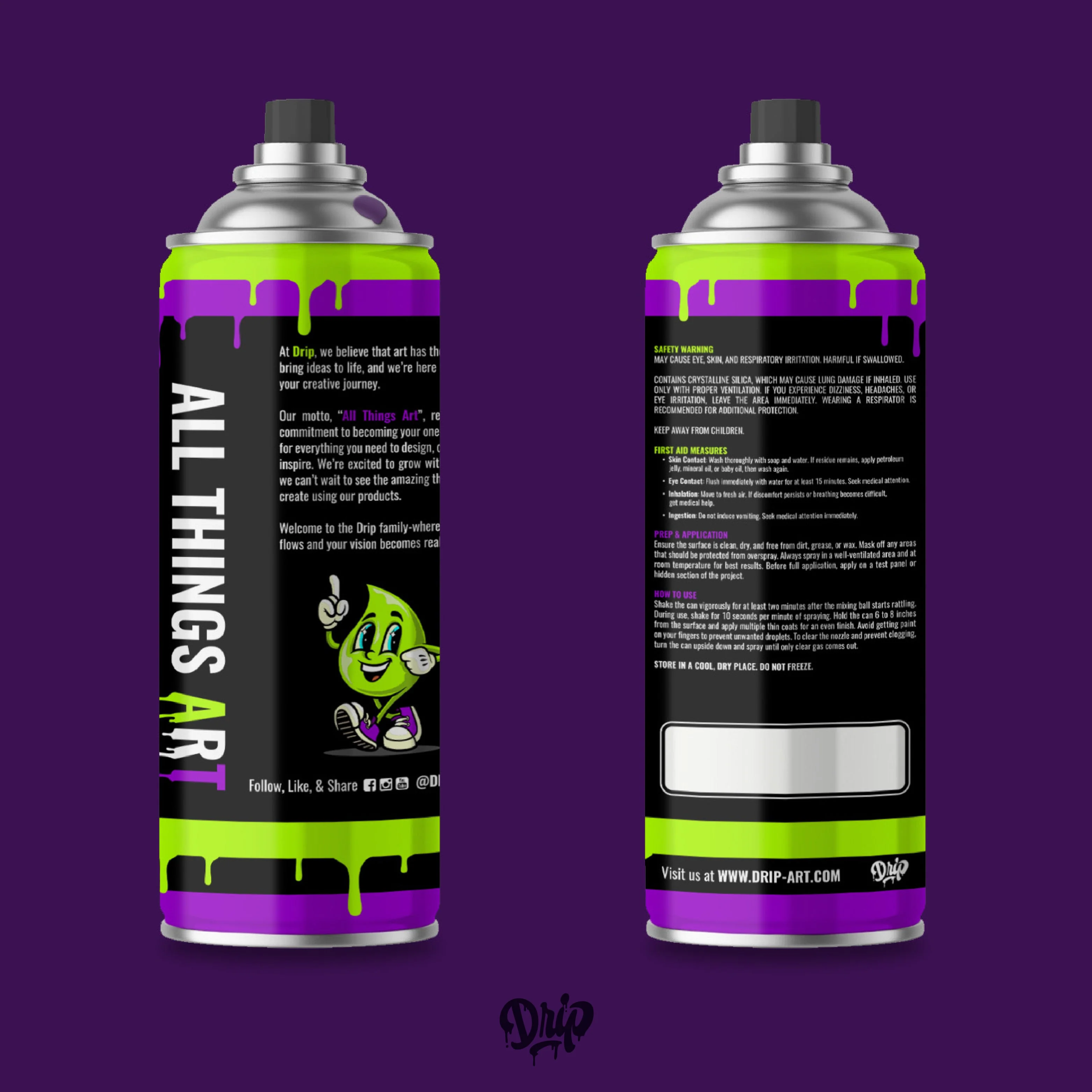 Eggplant Spray Can (12oz) by Drip® - Image 4