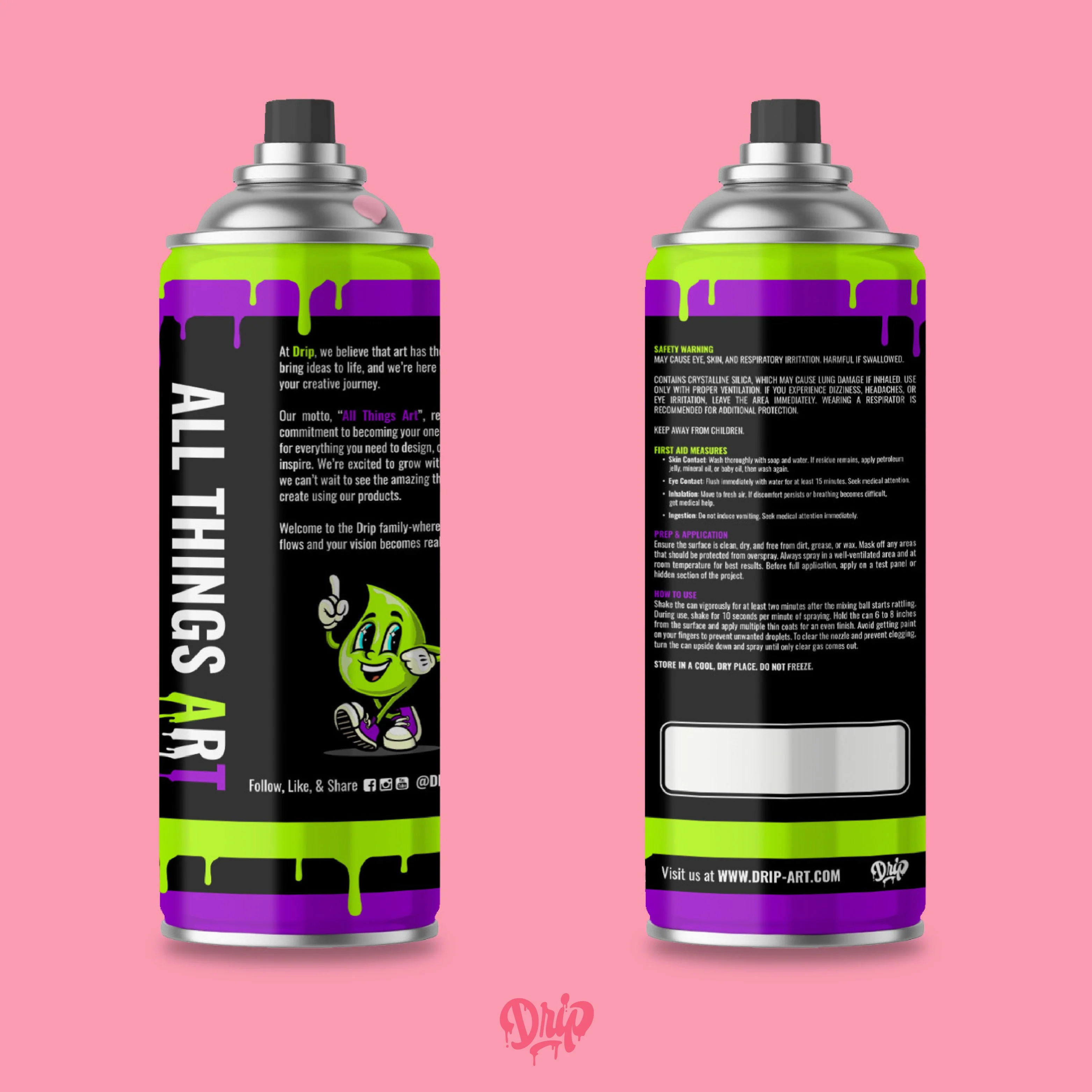 Flamingo Spray Can (12oz) by Drip® - Image 4