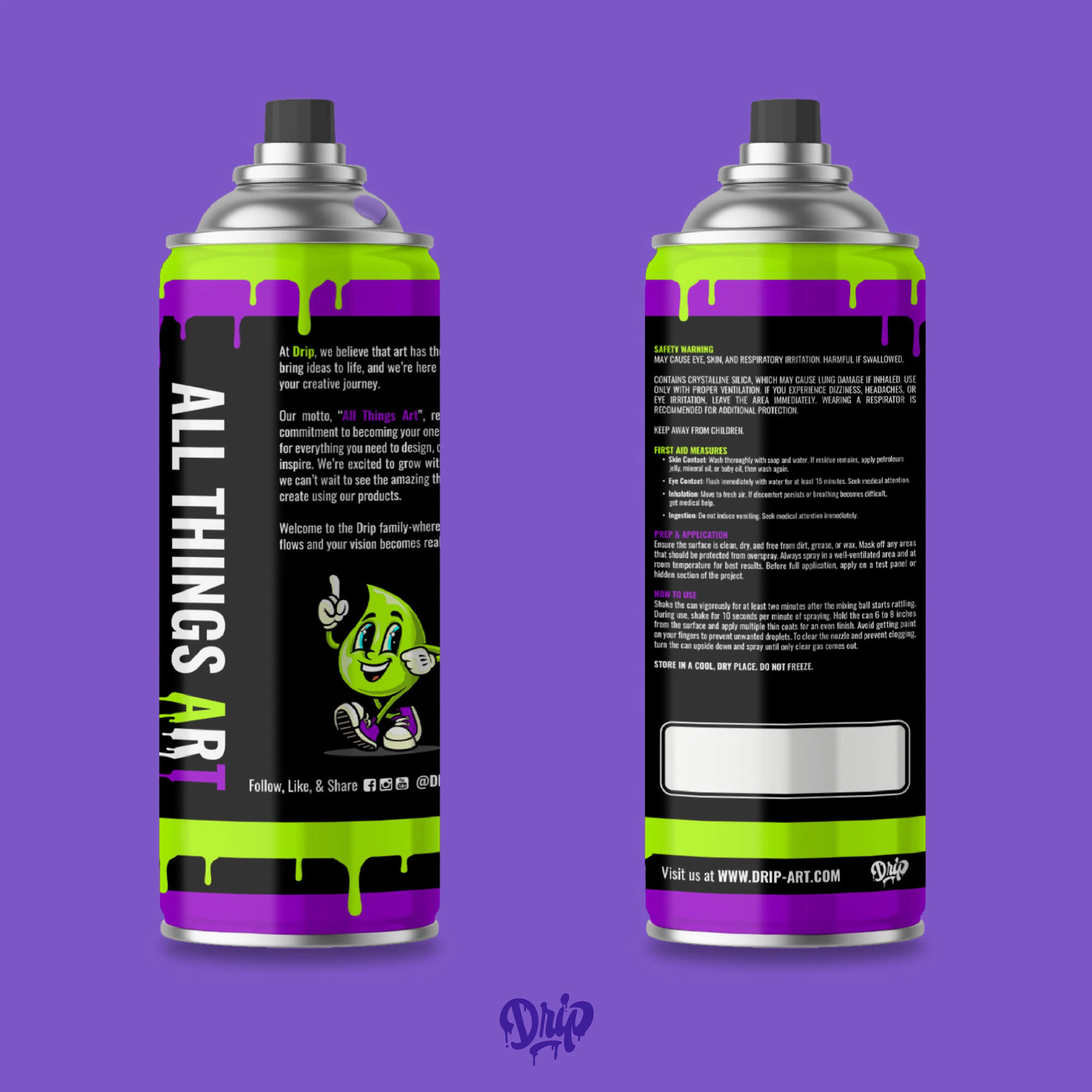 Grape Spray Can (12oz) by Drip® - Image 4