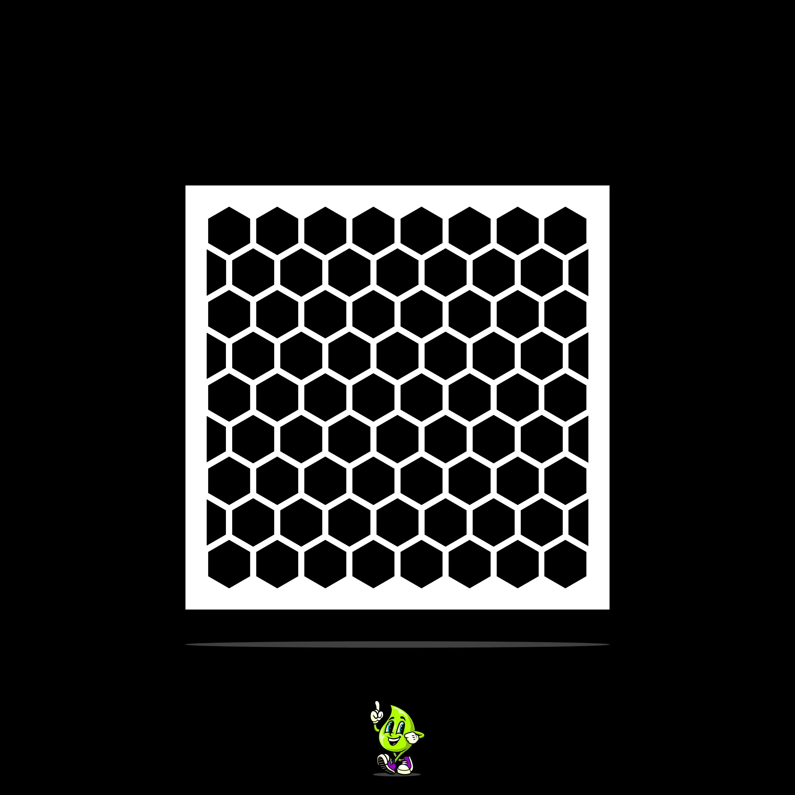Honeycomb Vinyl Stencil Pack – Set of 4