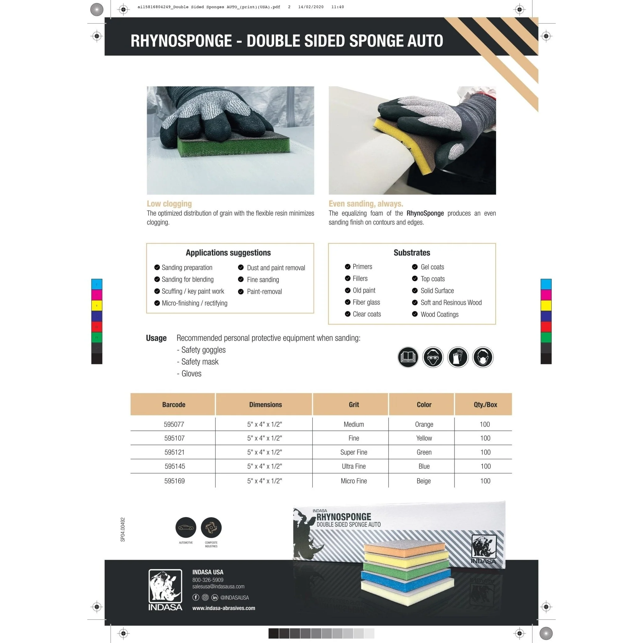 Indasa Rhyno Auto Sponge - Image 4