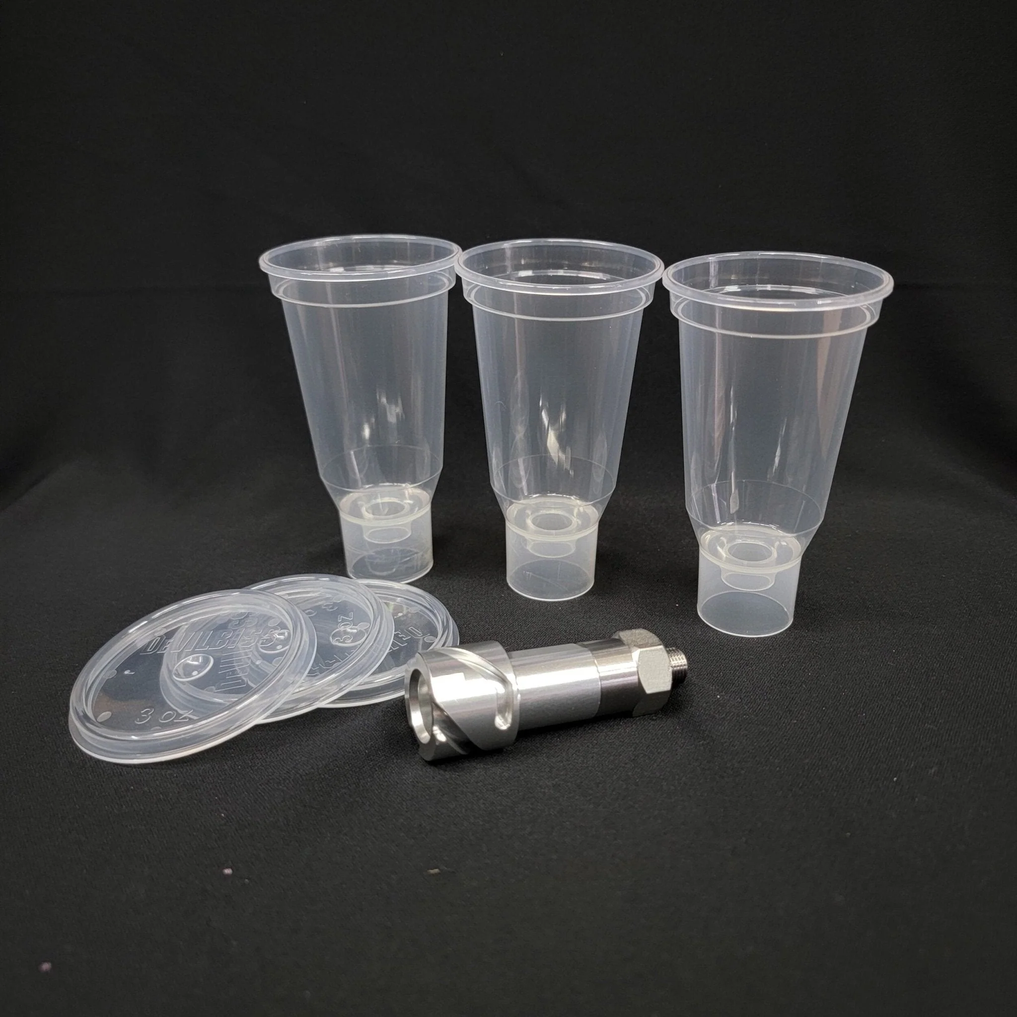 Iwata LPH 80 Dekup adaptor and 3 cups Kit - Image 3