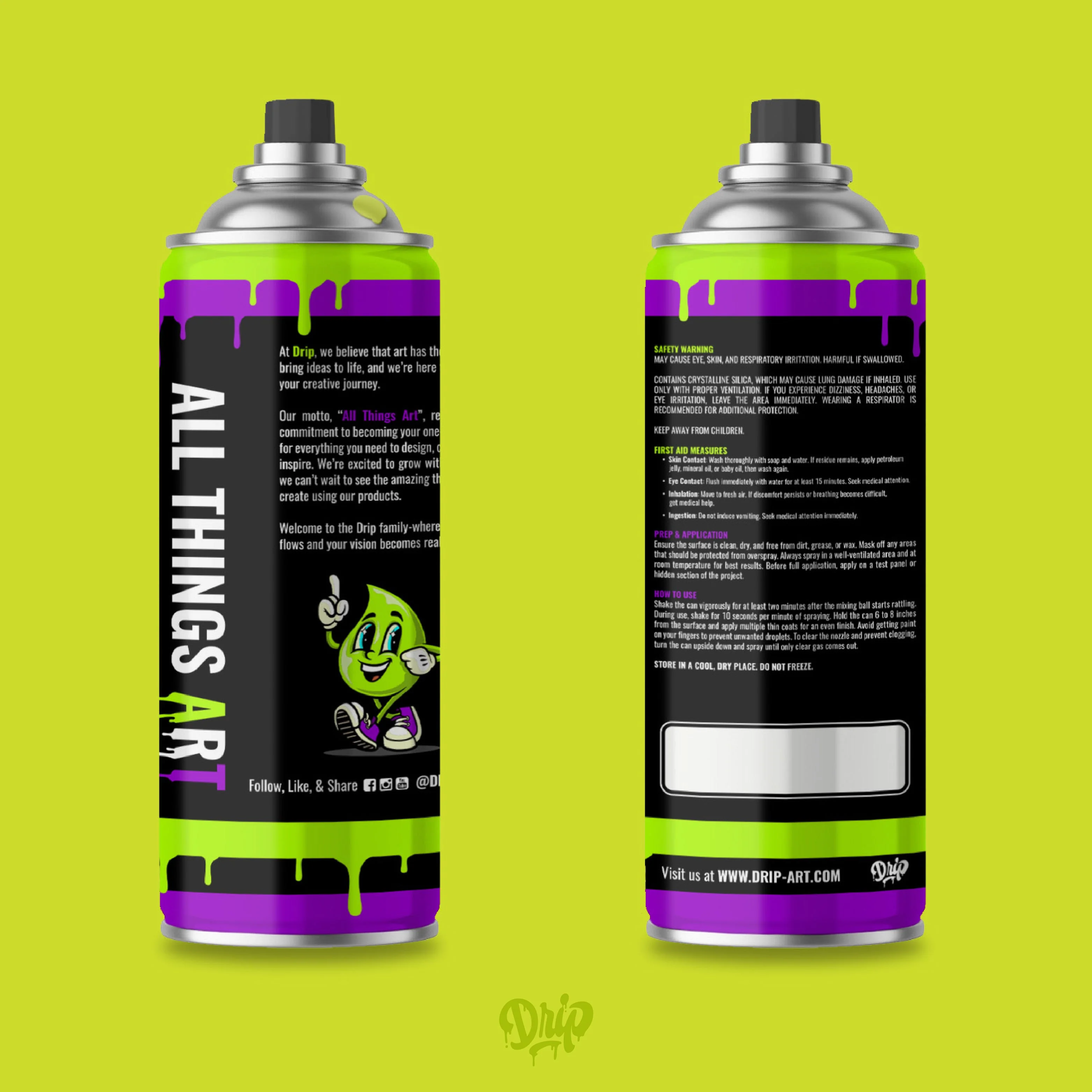 Key Lime Spray Can (12oz) by Drip® - Image 4