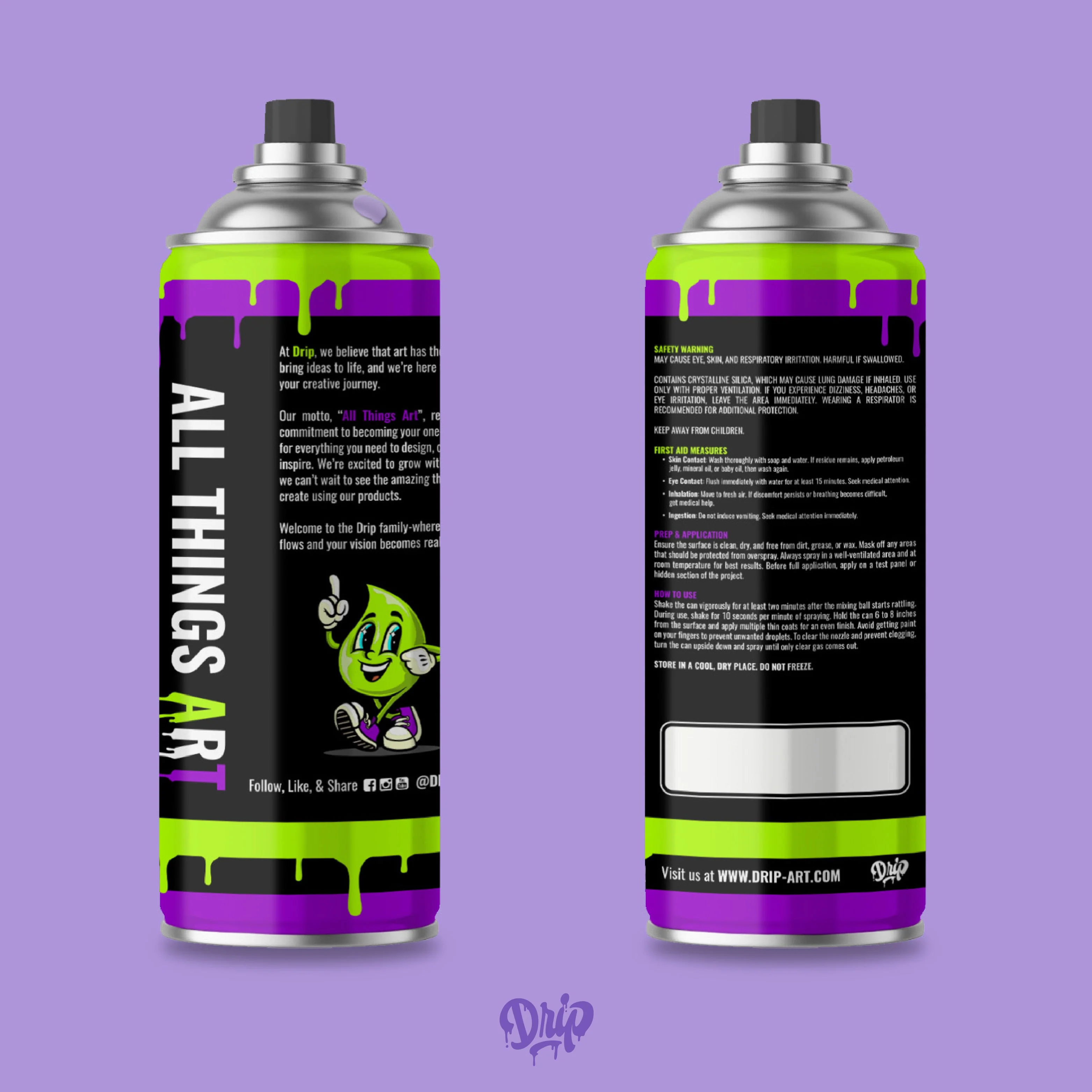 Lilac Spray Can (12oz) by Drip® - Image 4