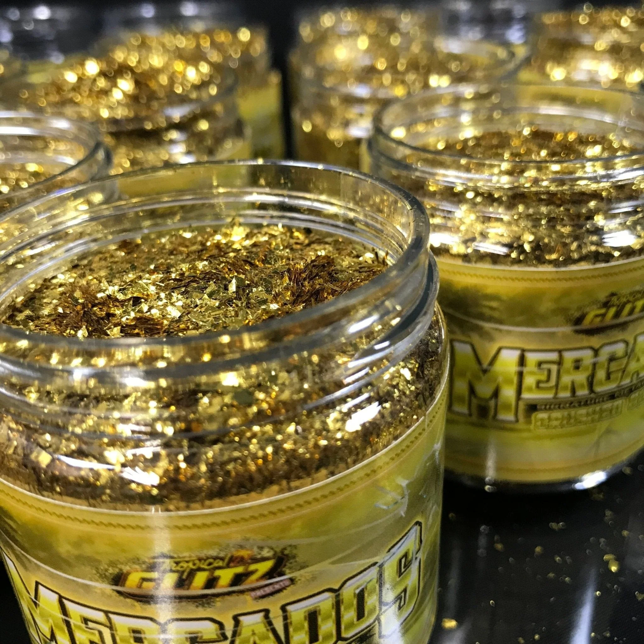 Mercado's Crushed Glass Gold Metal Flake - Image 4