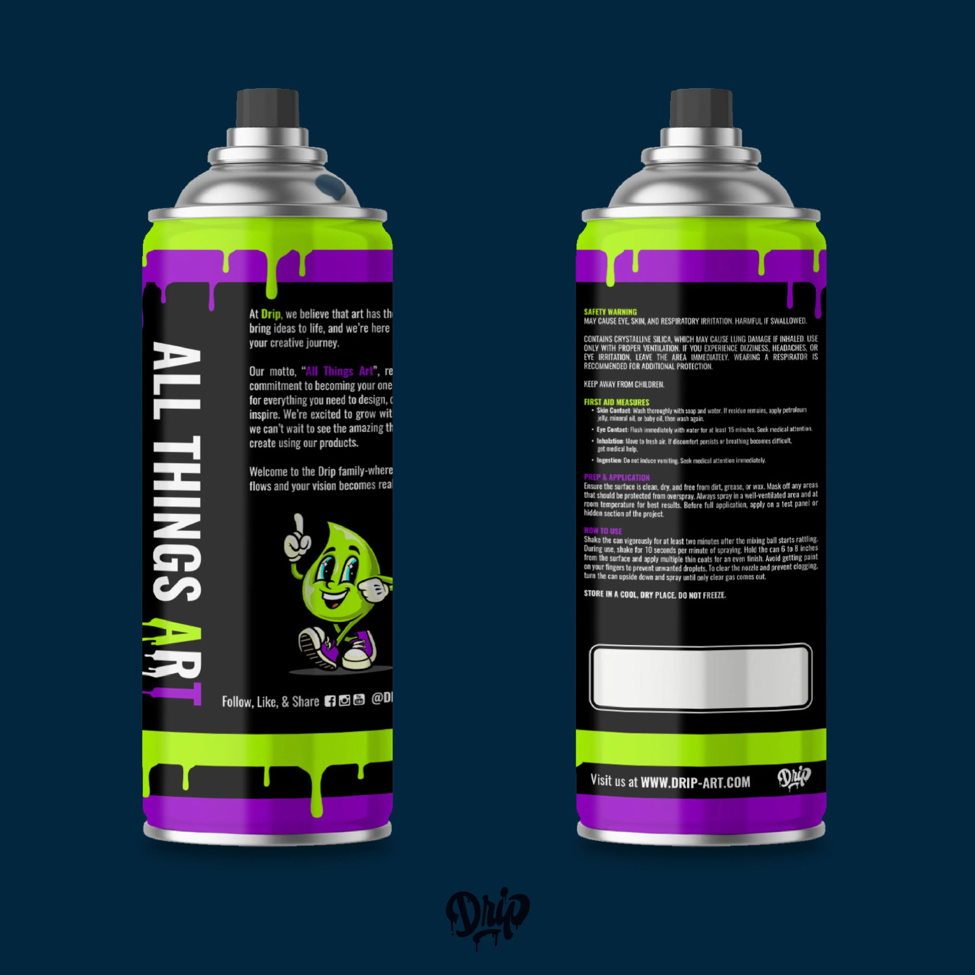 Midnight Spray Can (12oz) by Drip® - Image 4
