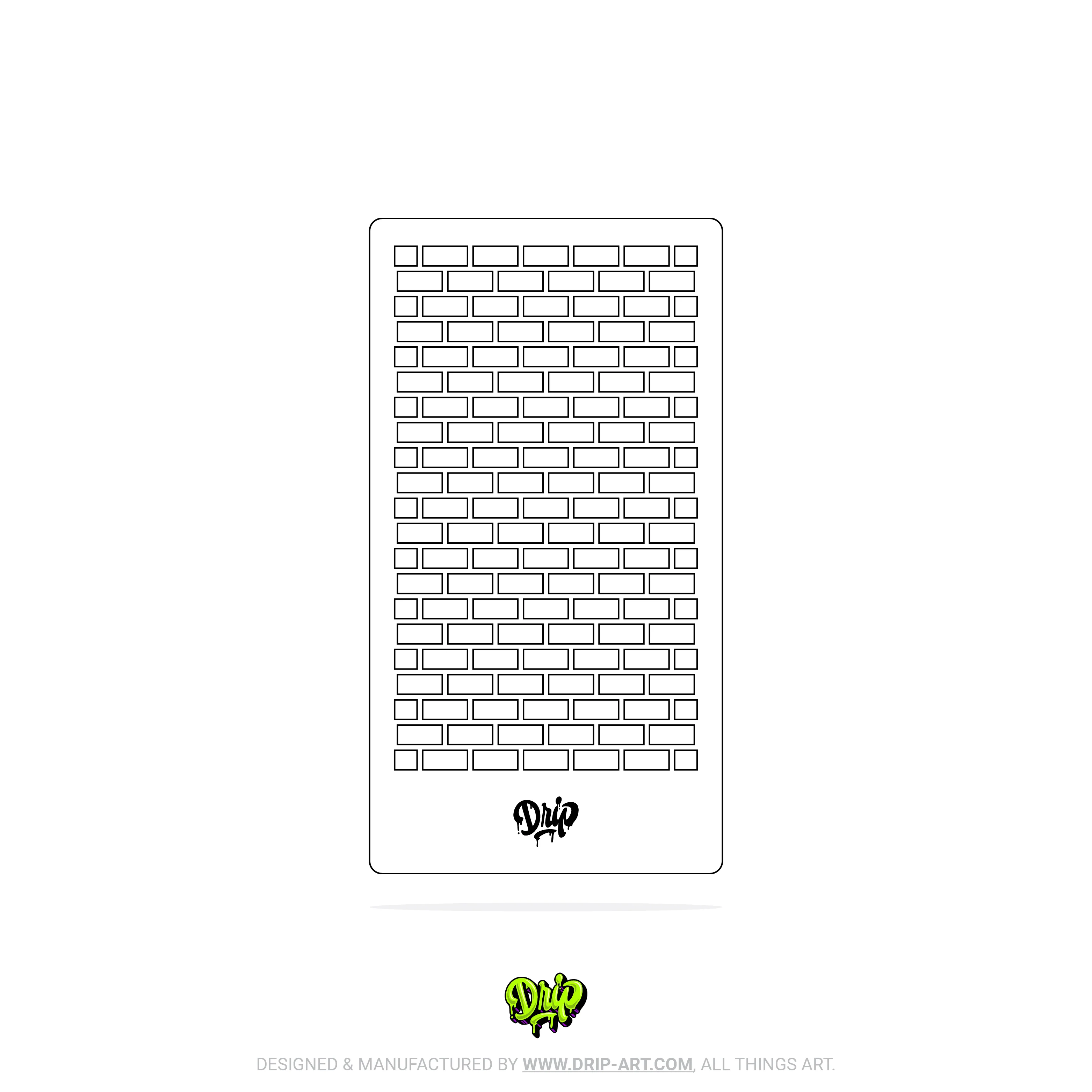 Mylar Stencil Bricks