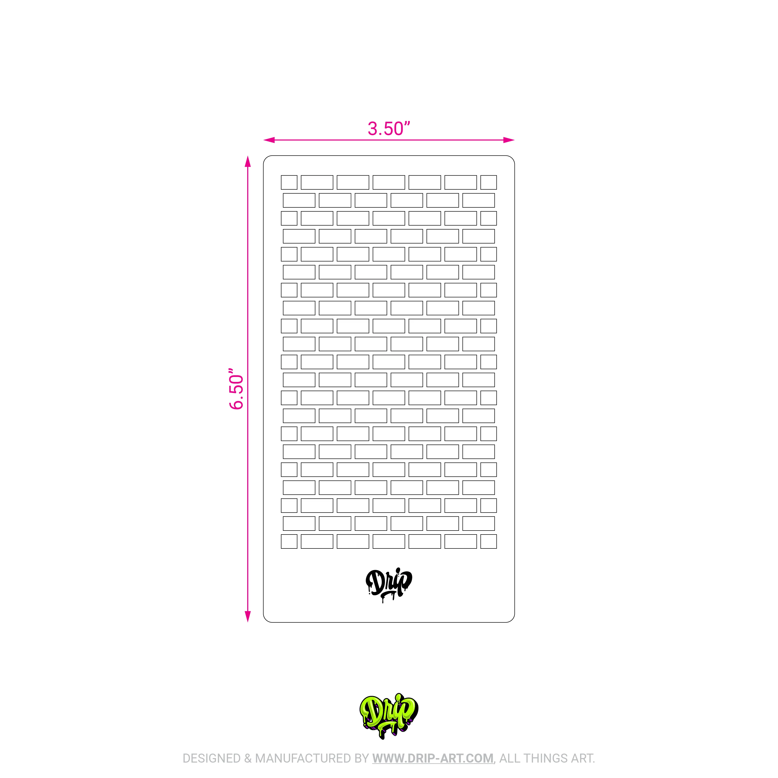 Mylar Stencil Bricks - Image 3