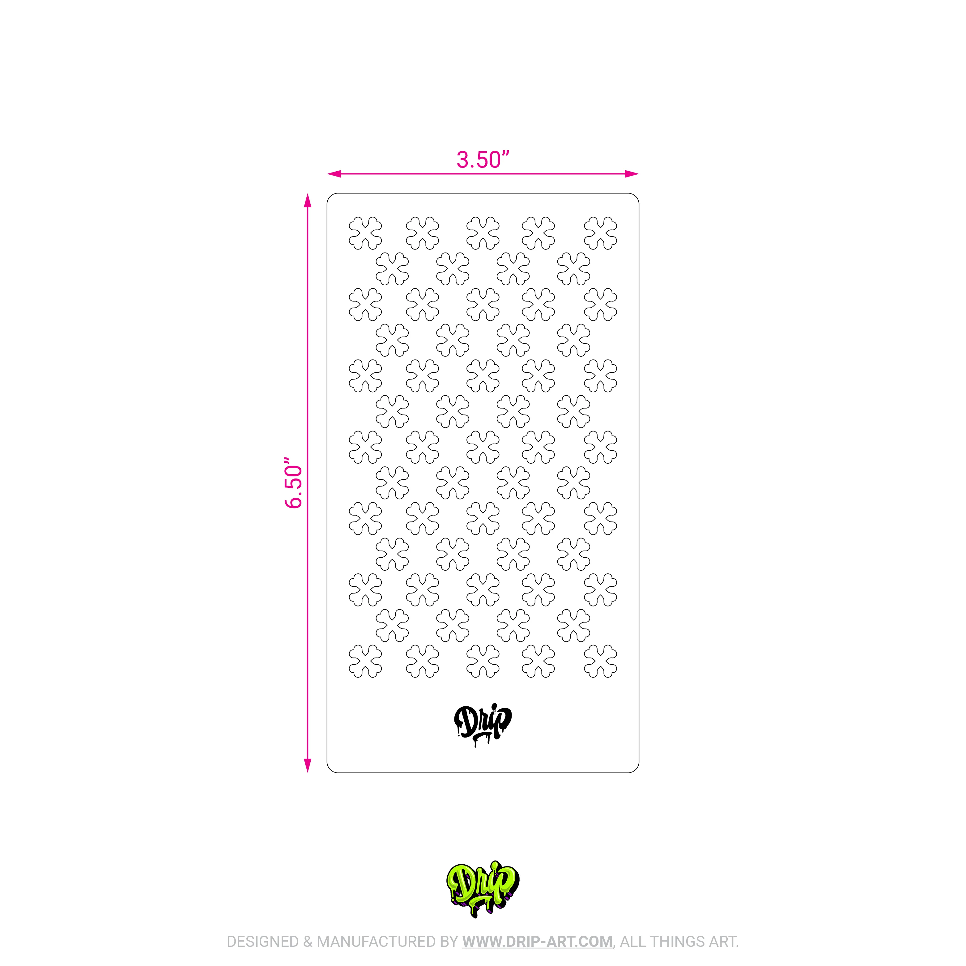 Mylar Stencil Crossbones - Image 3