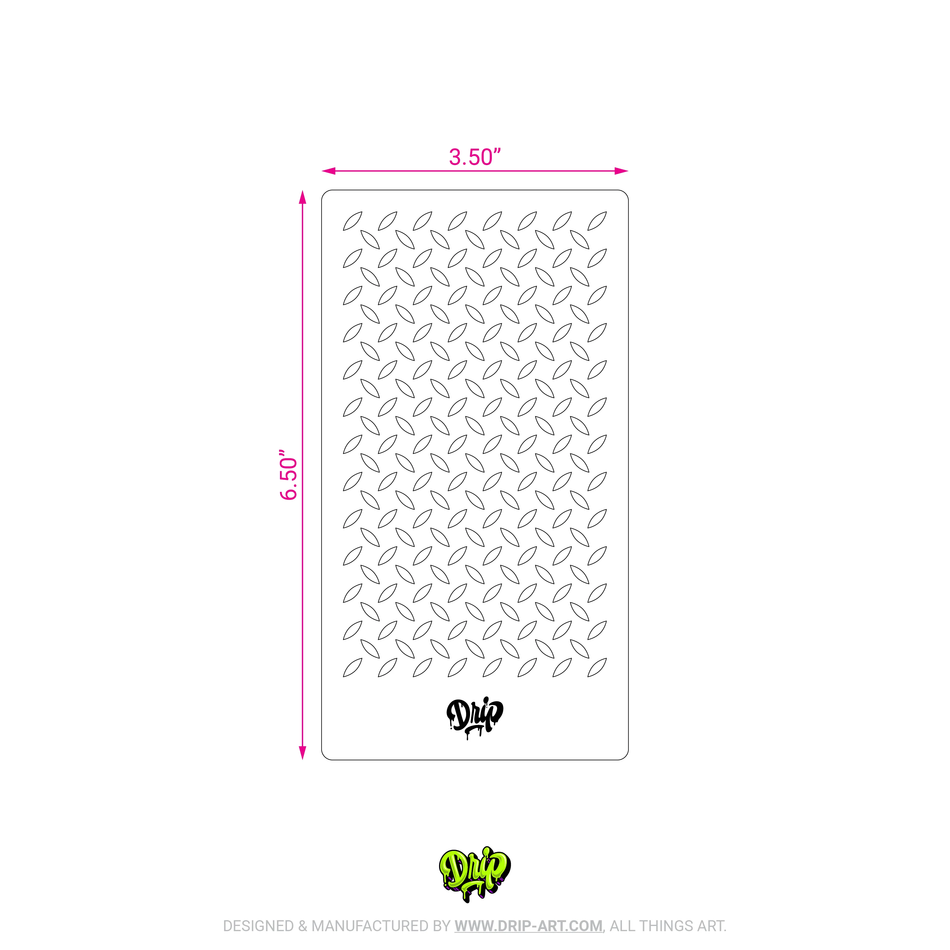 Mylar Stencil Diamond Plate - Image 3