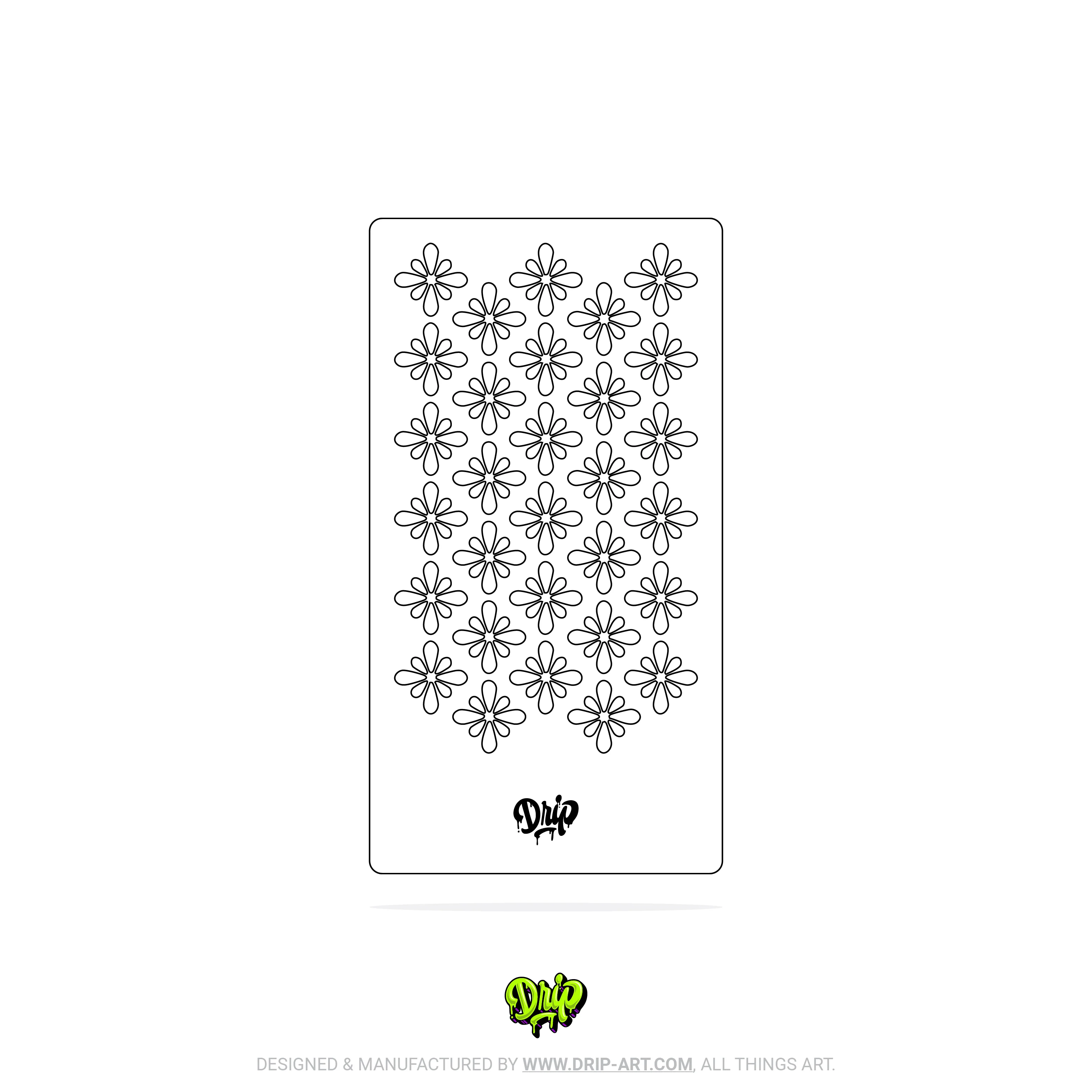 Mylar Stencil Floral