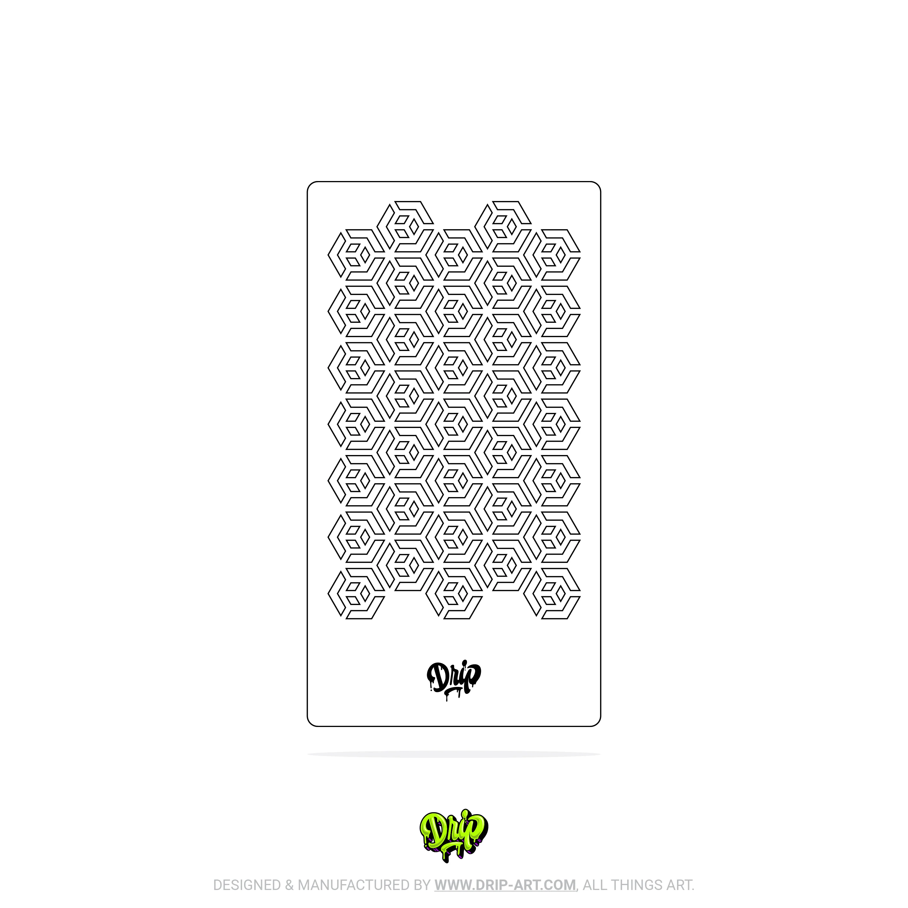 Mylar Stencil Hex