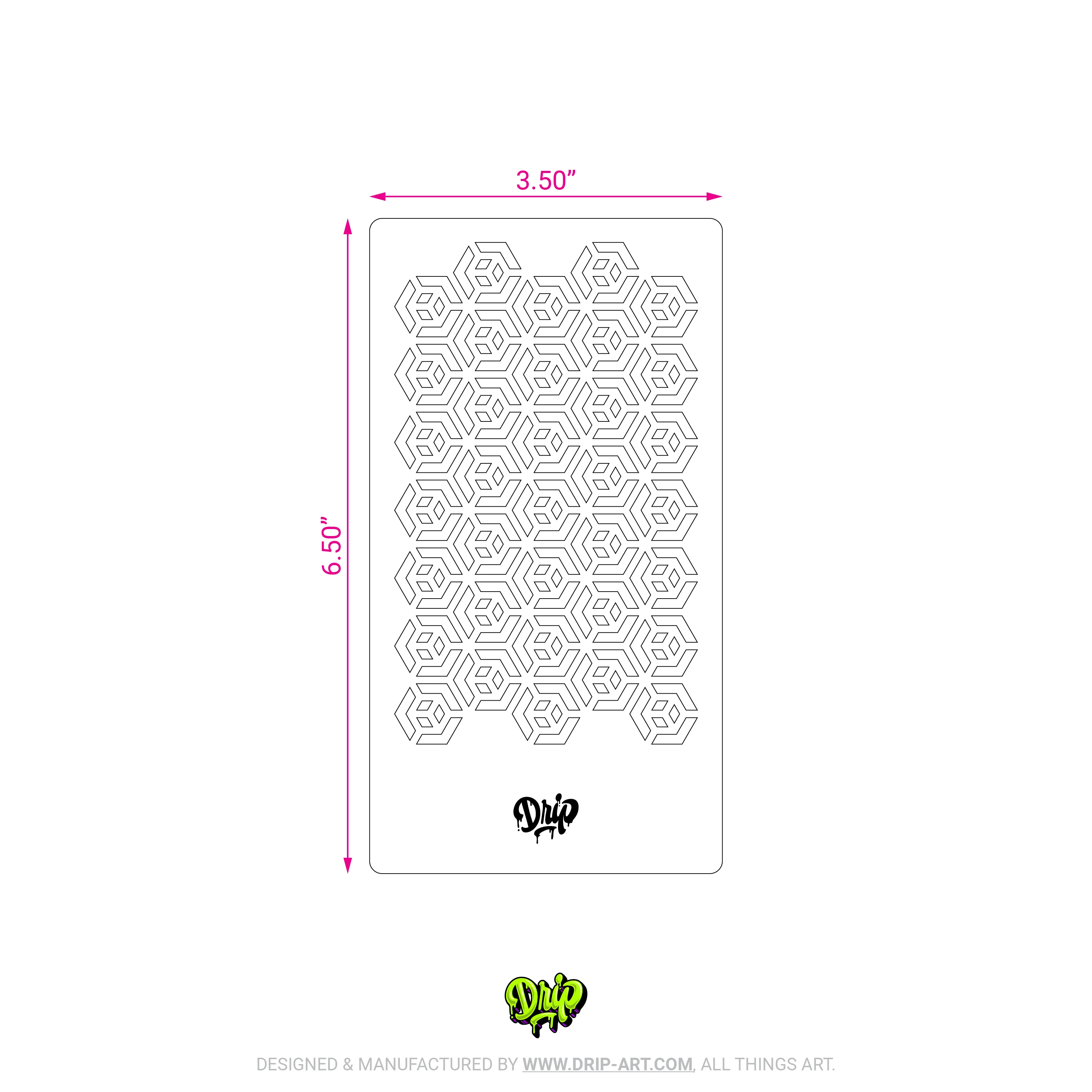 Mylar Stencil Hex - Image 3