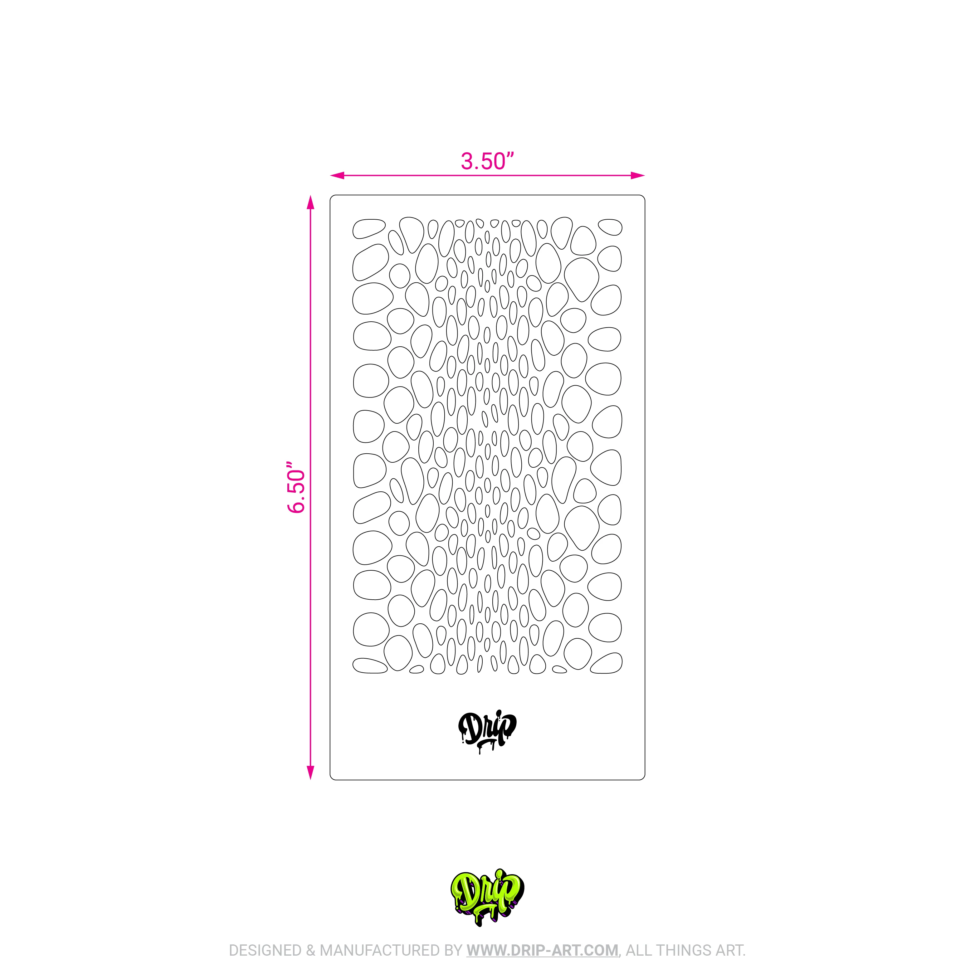 Mylar Stencil Snakeskin - Image 3