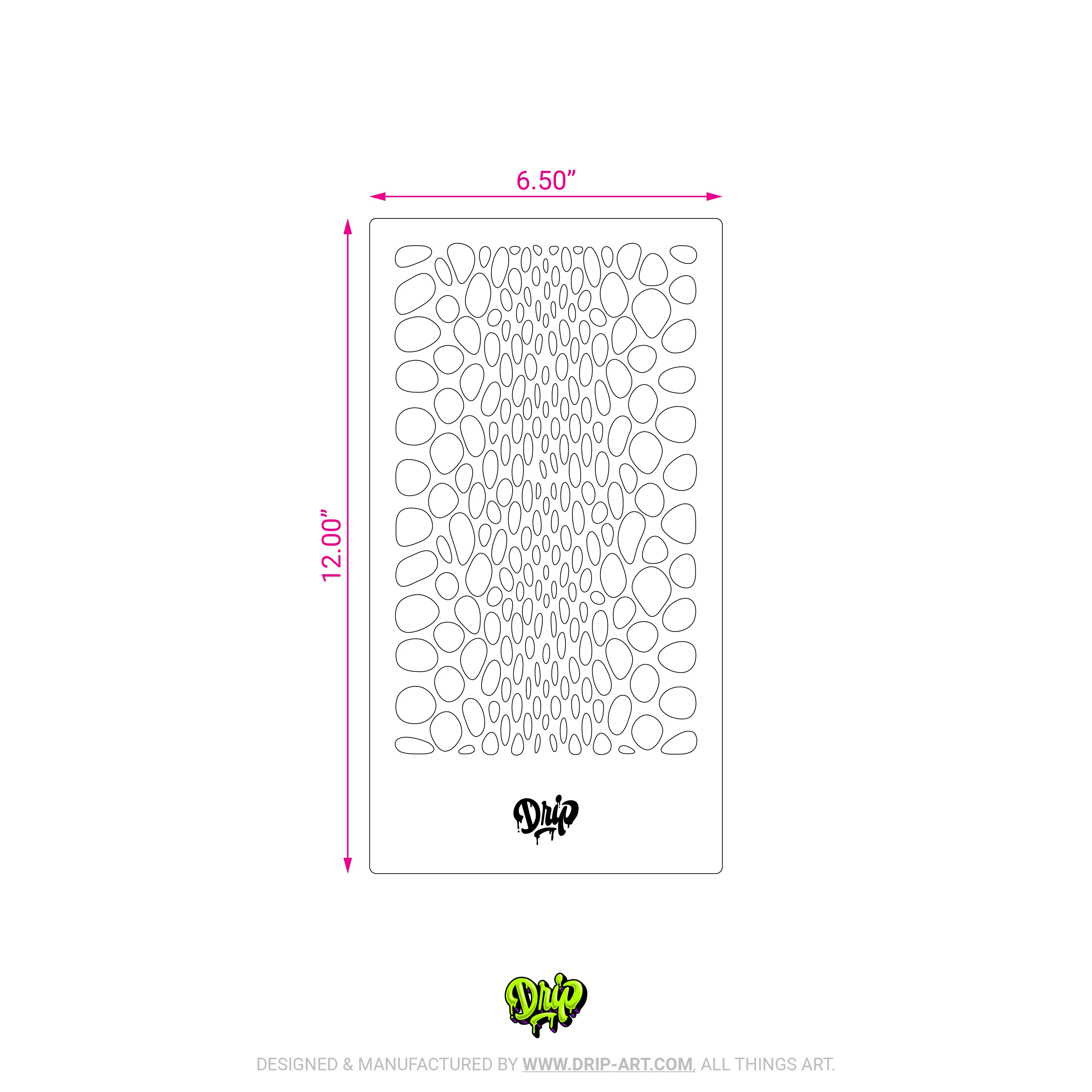 Mylar Stencil Snakeskin - Image 4