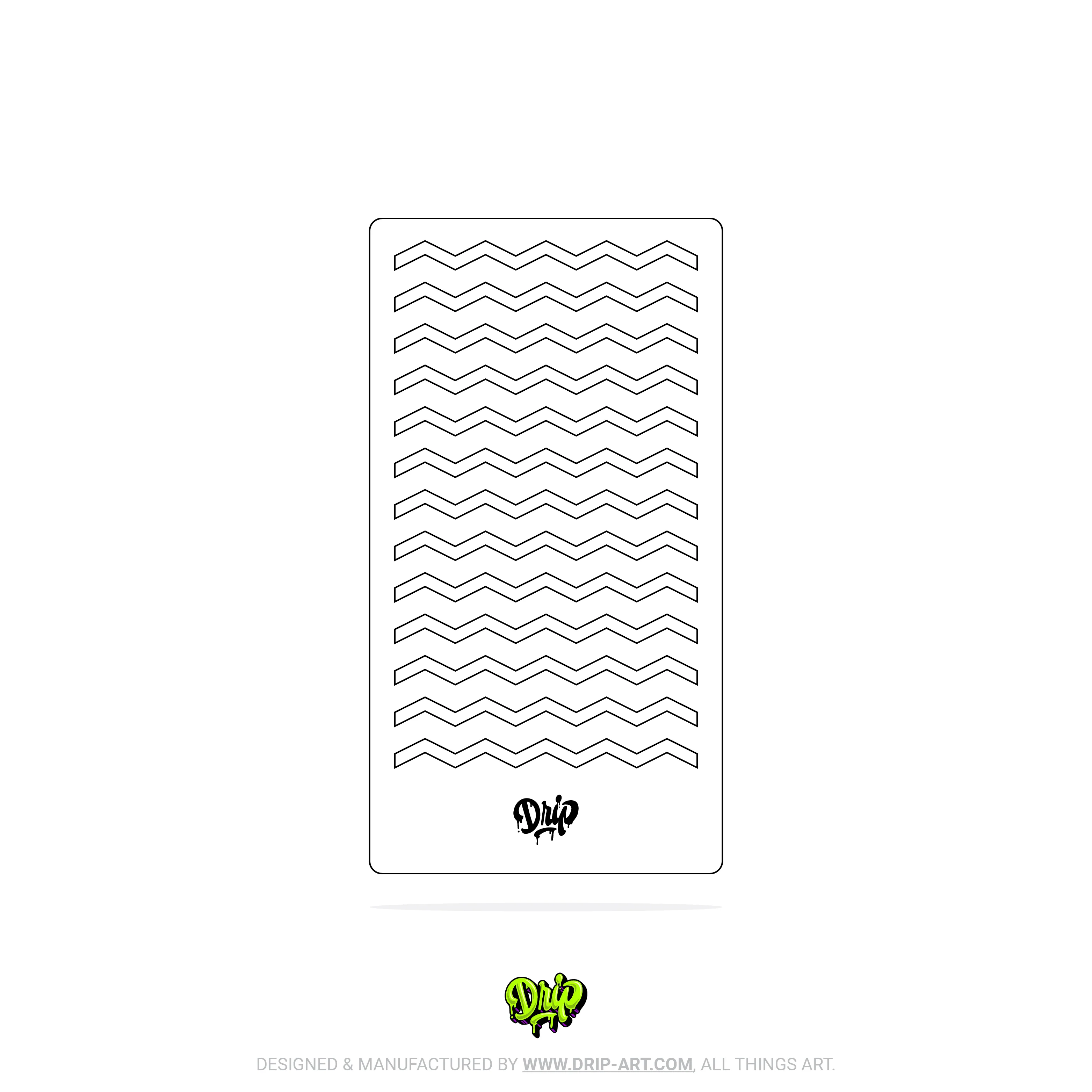 Mylar Stencil Zig Zag