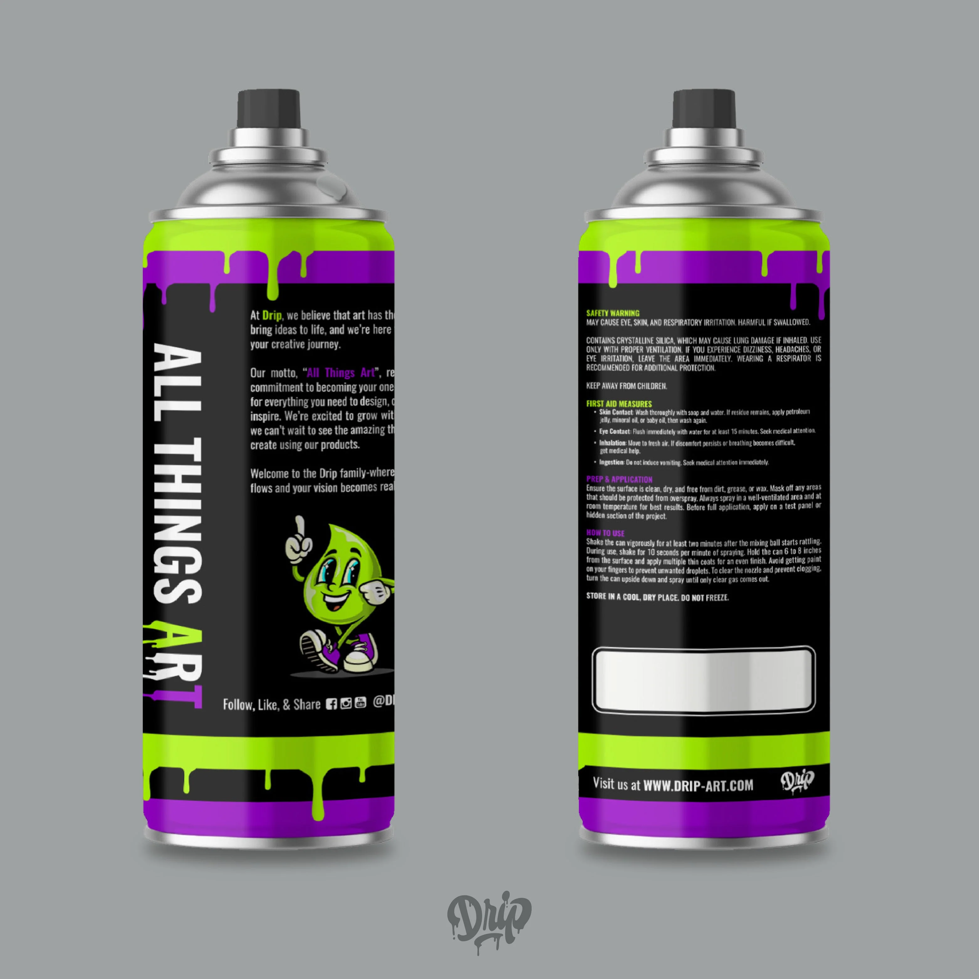 Pewter Spray Can (12oz) by Drip® - Image 4