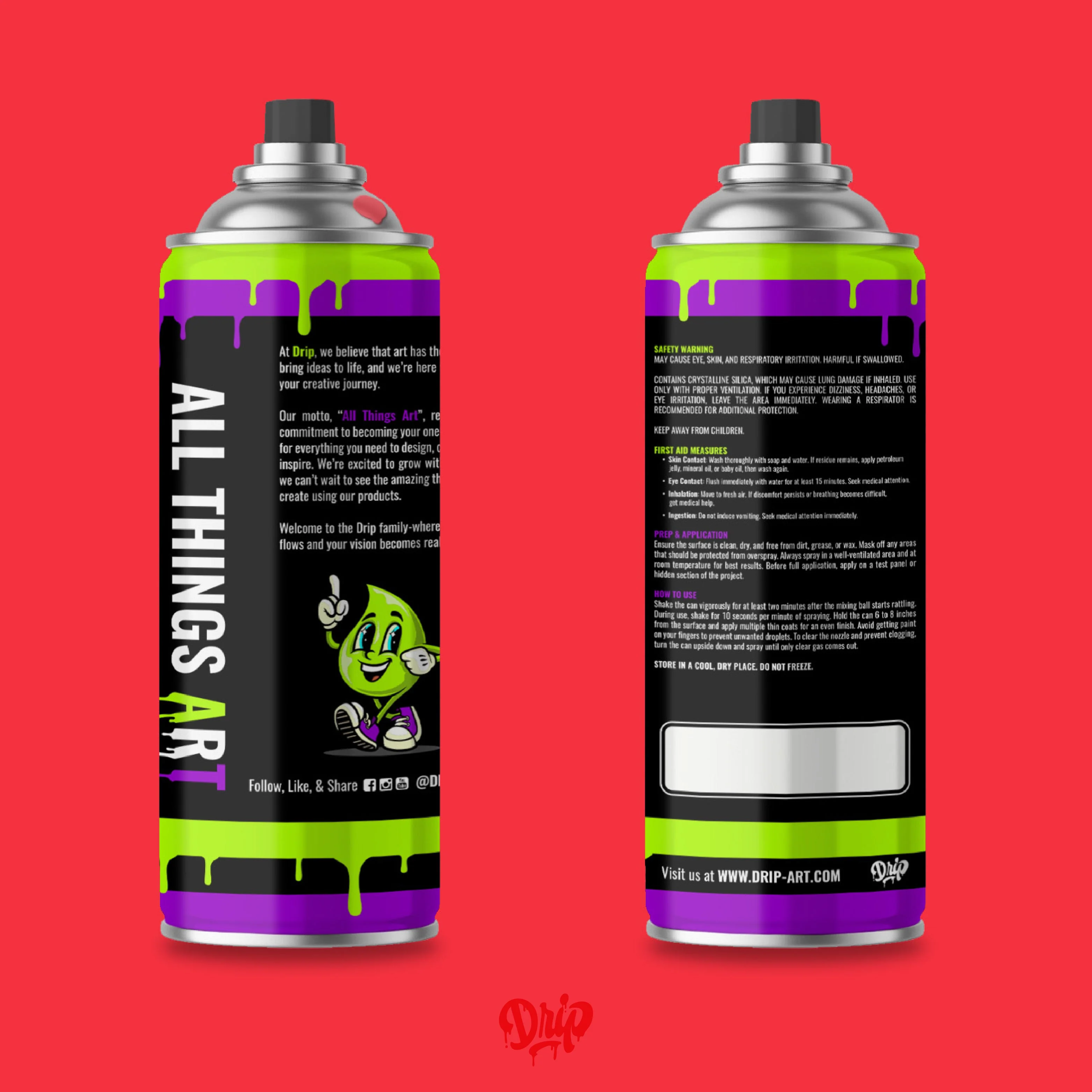 Scarlet Spray Can (12oz) by Drip® - Image 4