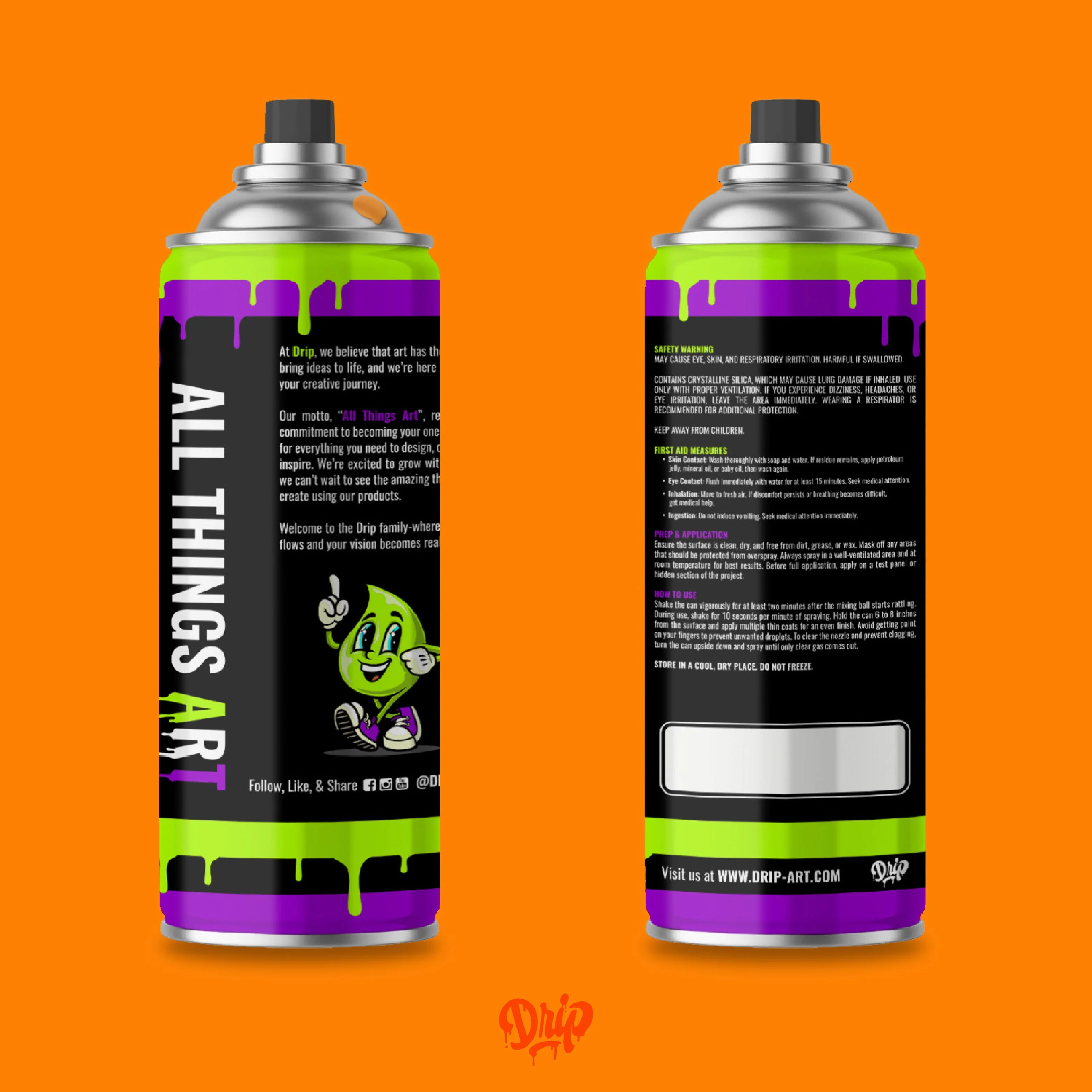 Tangerine Spray Can (12oz) by Drip® - Image 4