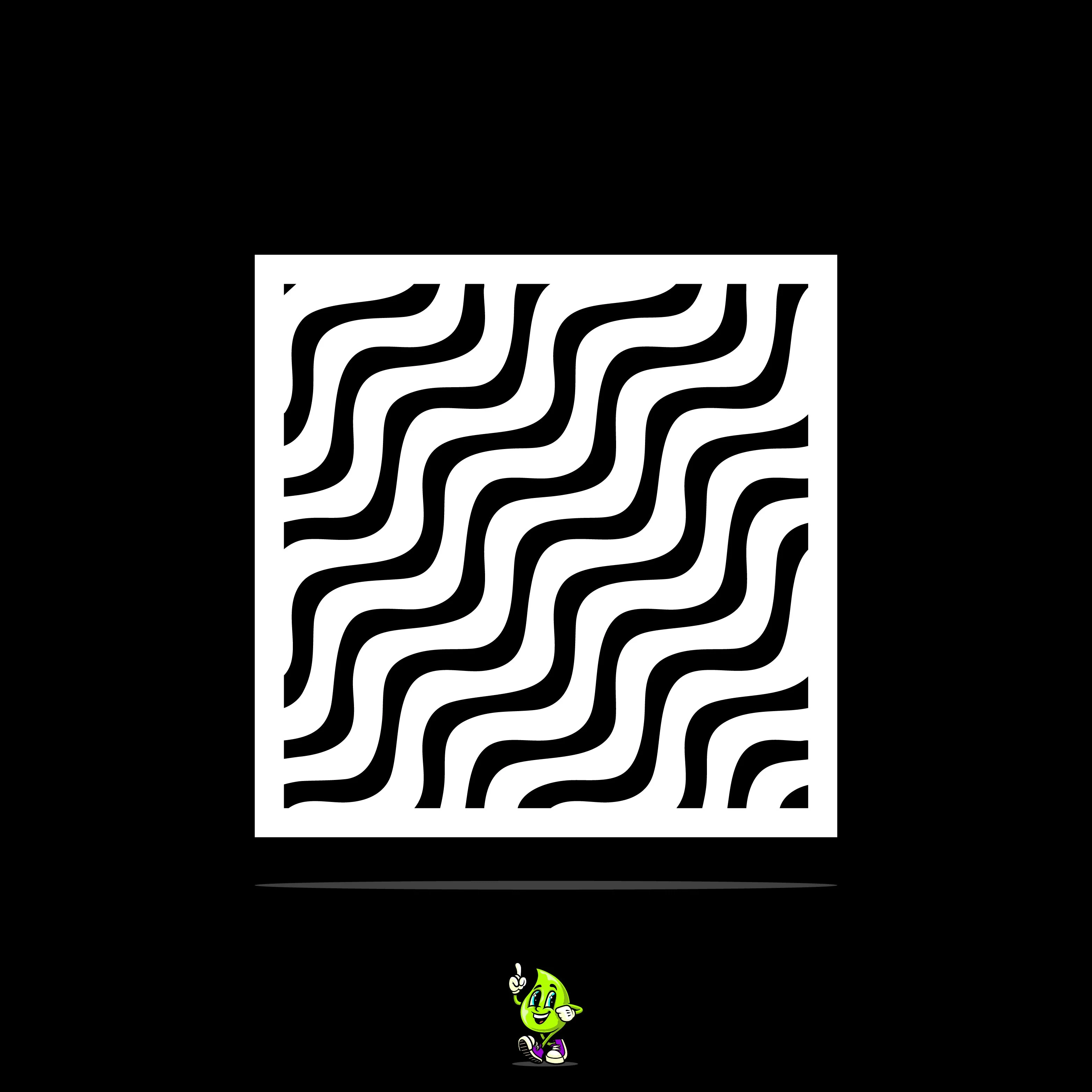 Waves Vinyl Stencil Pack – Set of 4