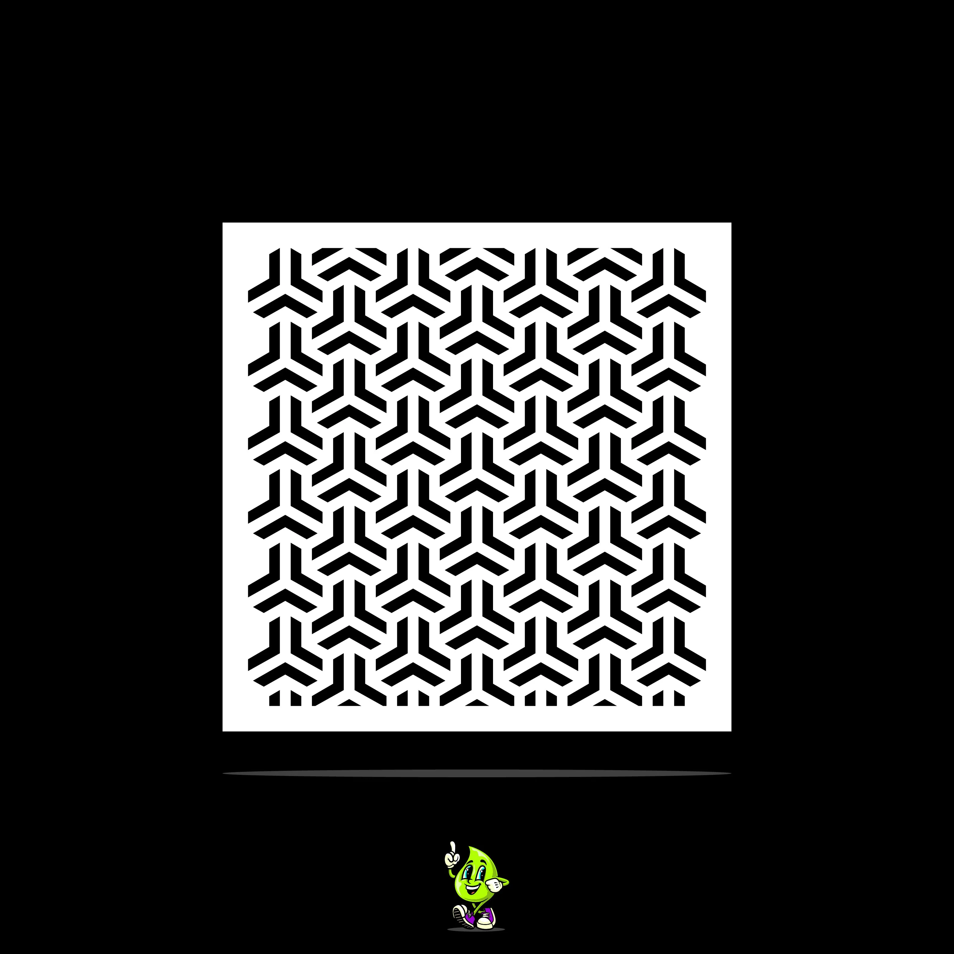 Y Geometric Vinyl Stencil Pack – Set of 4